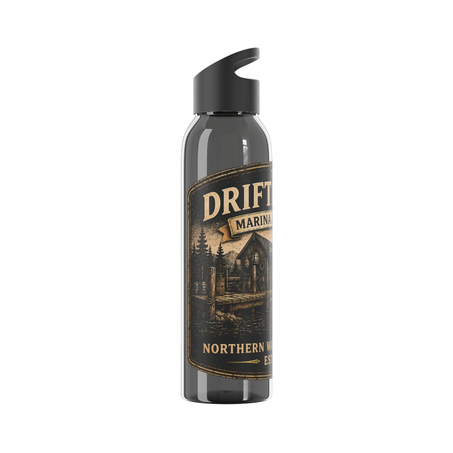 The Driftline Company Marina & Supply Co. Water Bottle | Northern Water Outfitters Sports Bottle - SJM Print Store