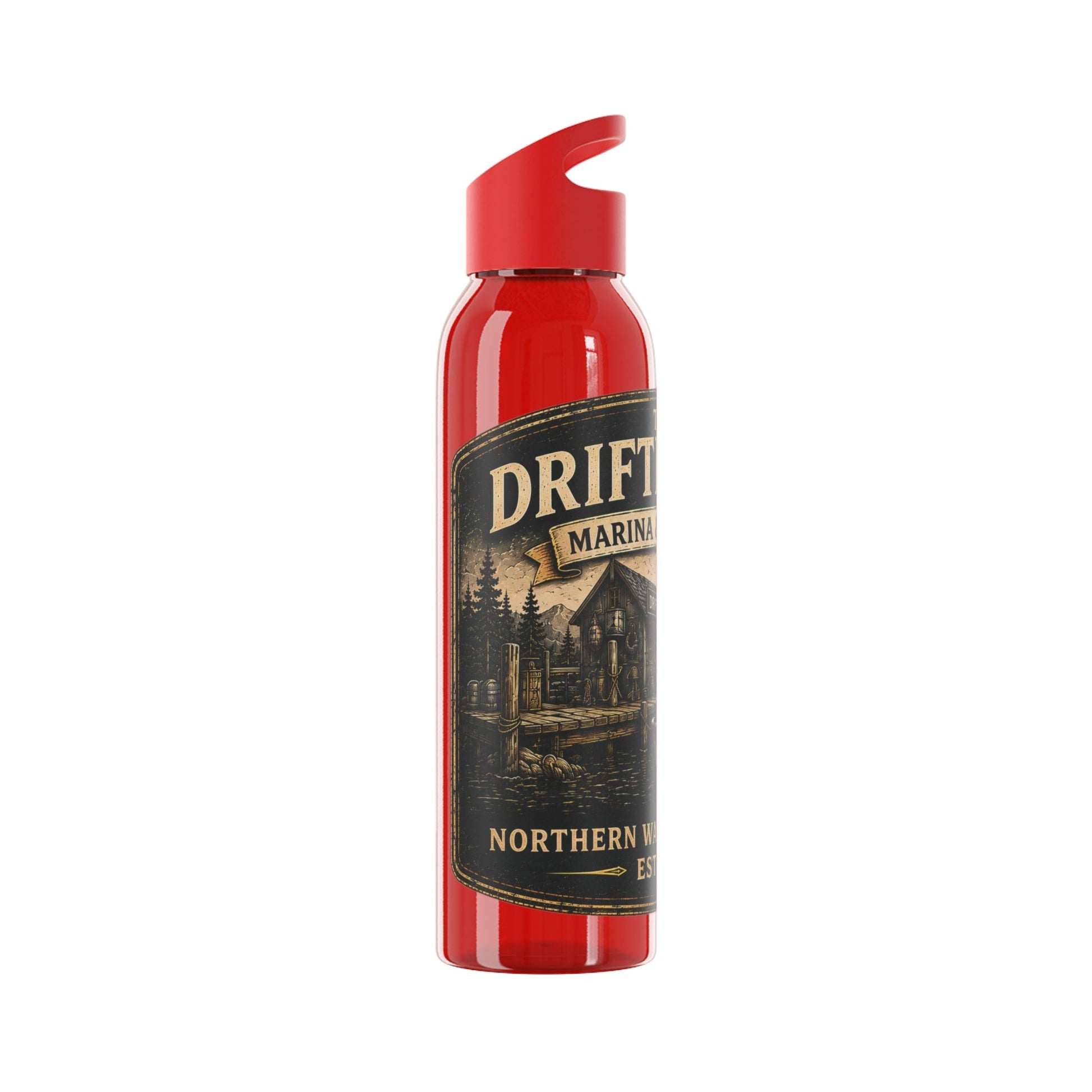 The Driftline Company Marina & Supply Co. Water Bottle | Northern Water Outfitters Sports Bottle - SJM Print Store