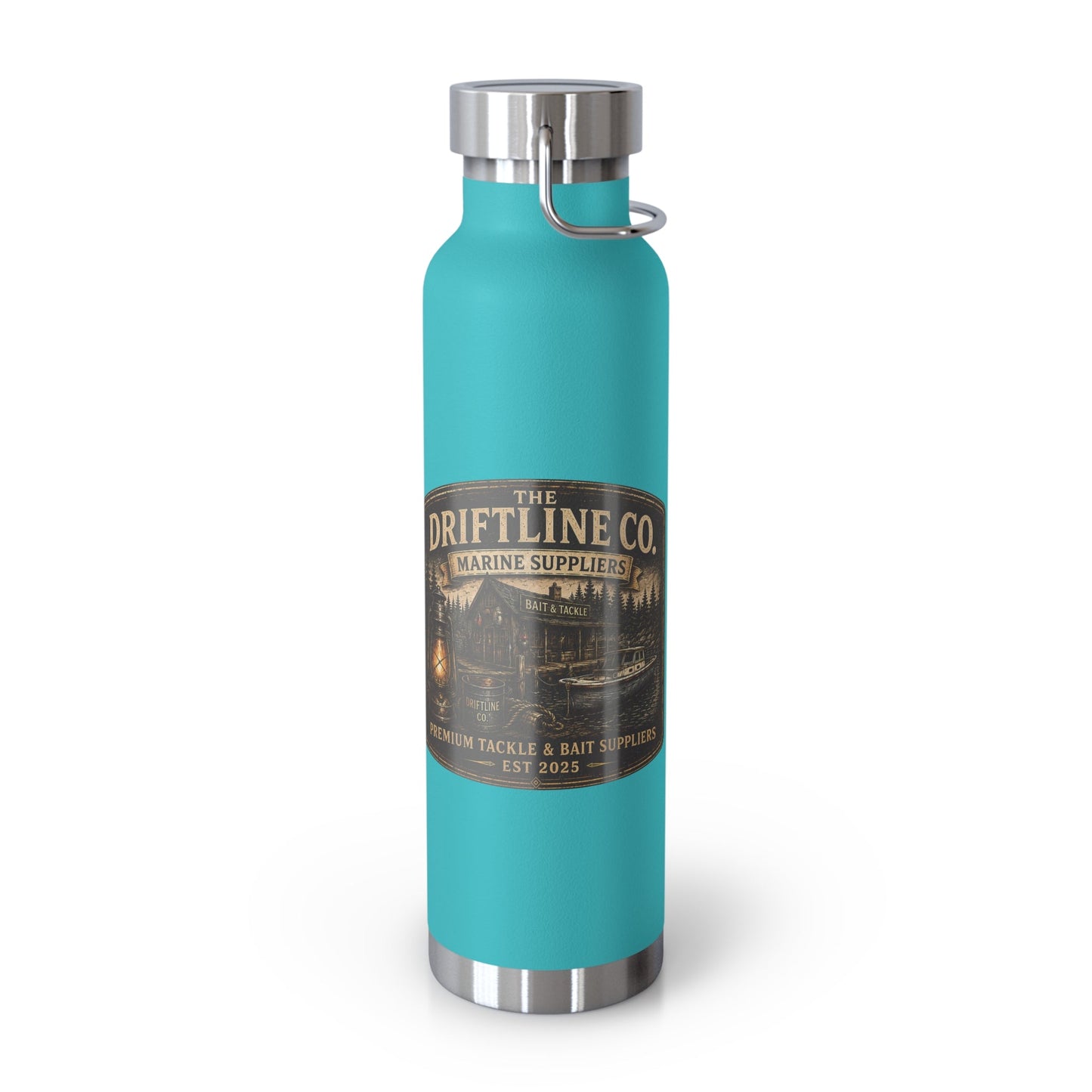 The Driftline Company Marine Suppliers Premium Tackle & Bait Insulated Stainless Steel Flask - SJM Print Store