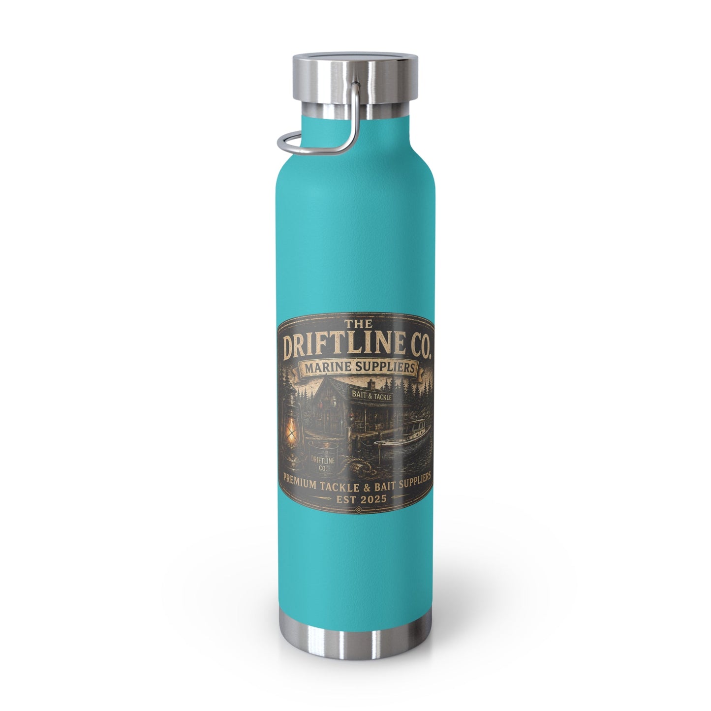The Driftline Company Marine Suppliers Premium Tackle & Bait Insulated Stainless Steel Flask - SJM Print Store