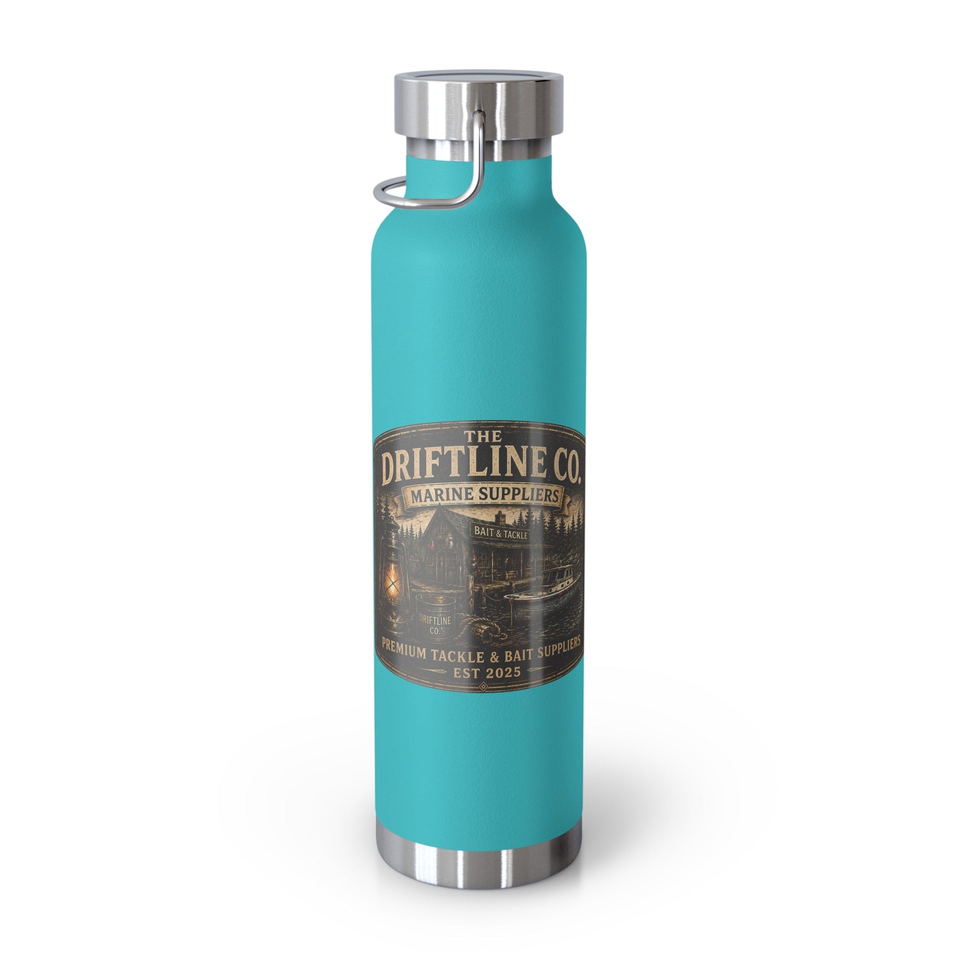 The Driftline Company Marine Suppliers Premium Tackle & Bait Insulated Stainless Steel Flask - SJM Print Store