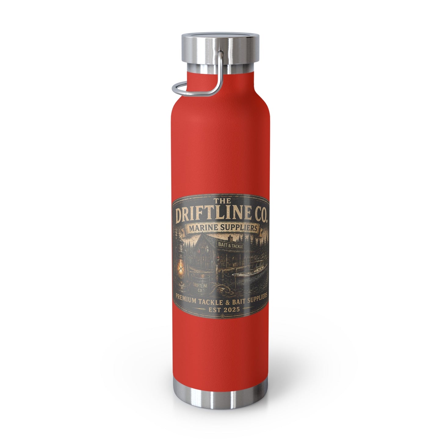 The Driftline Company Marine Suppliers Premium Tackle & Bait Insulated Stainless Steel Flask - SJM Print Store