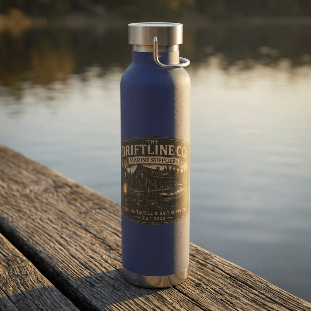 The Driftline Company Marine Suppliers Premium Tackle & Bait Insulated Stainless Steel Flask - SJM Print Store