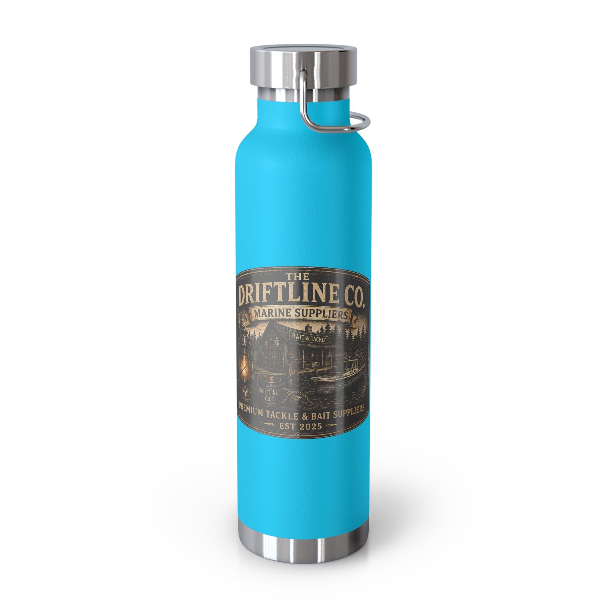 The Driftline Company Marine Suppliers Premium Tackle & Bait Insulated Stainless Steel Flask - SJM Print Store