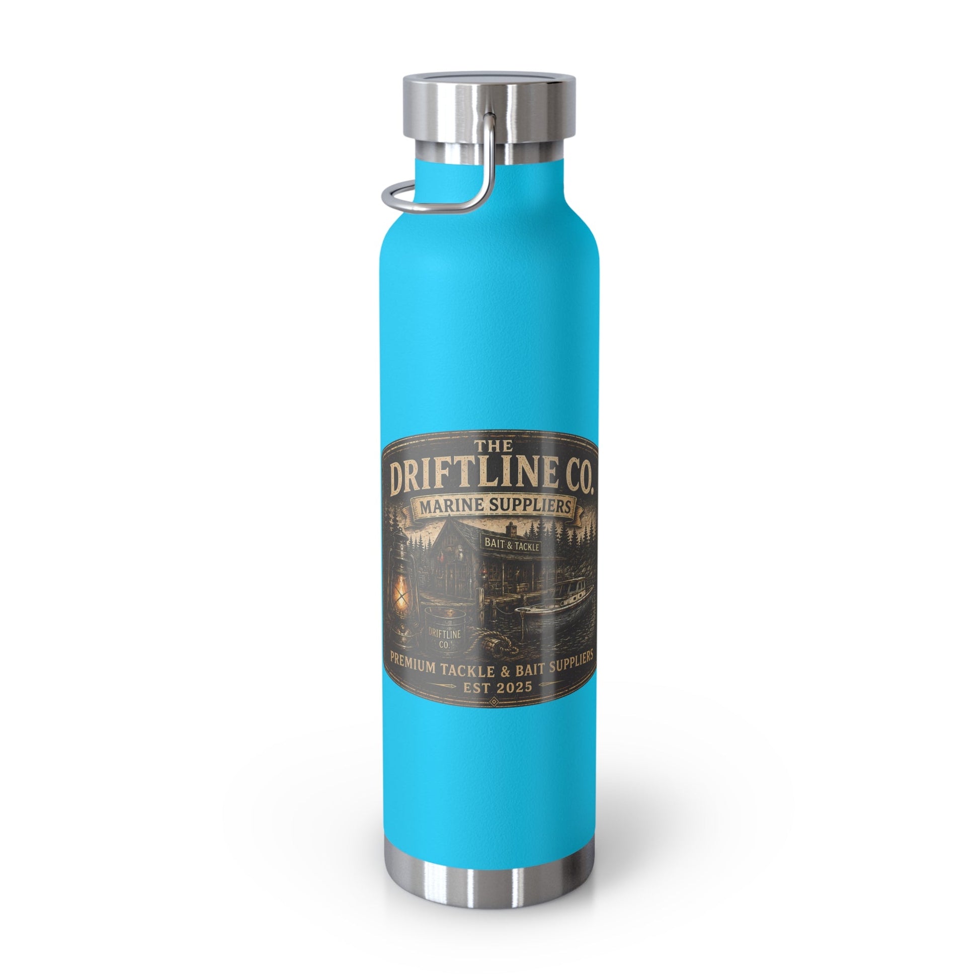The Driftline Company Marine Suppliers Premium Tackle & Bait Insulated Stainless Steel Flask - SJM Print Store