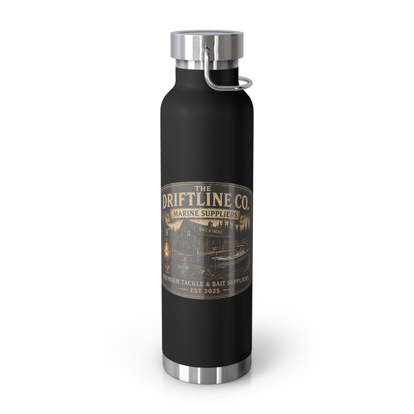 The Driftline Company Marine Suppliers Premium Tackle & Bait Insulated Stainless Steel Flask - SJM Print Store