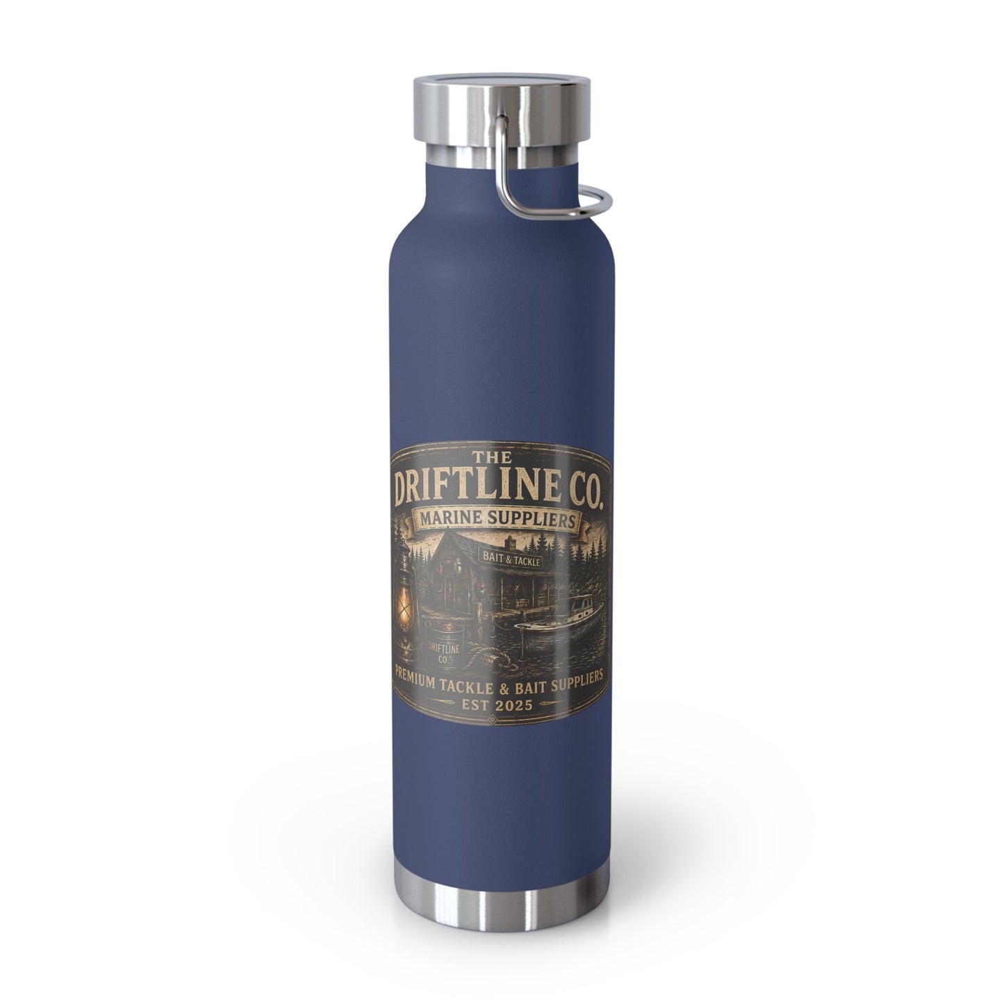 The Driftline Company Marine Suppliers Premium Tackle & Bait Insulated Stainless Steel Flask - SJM Print Store