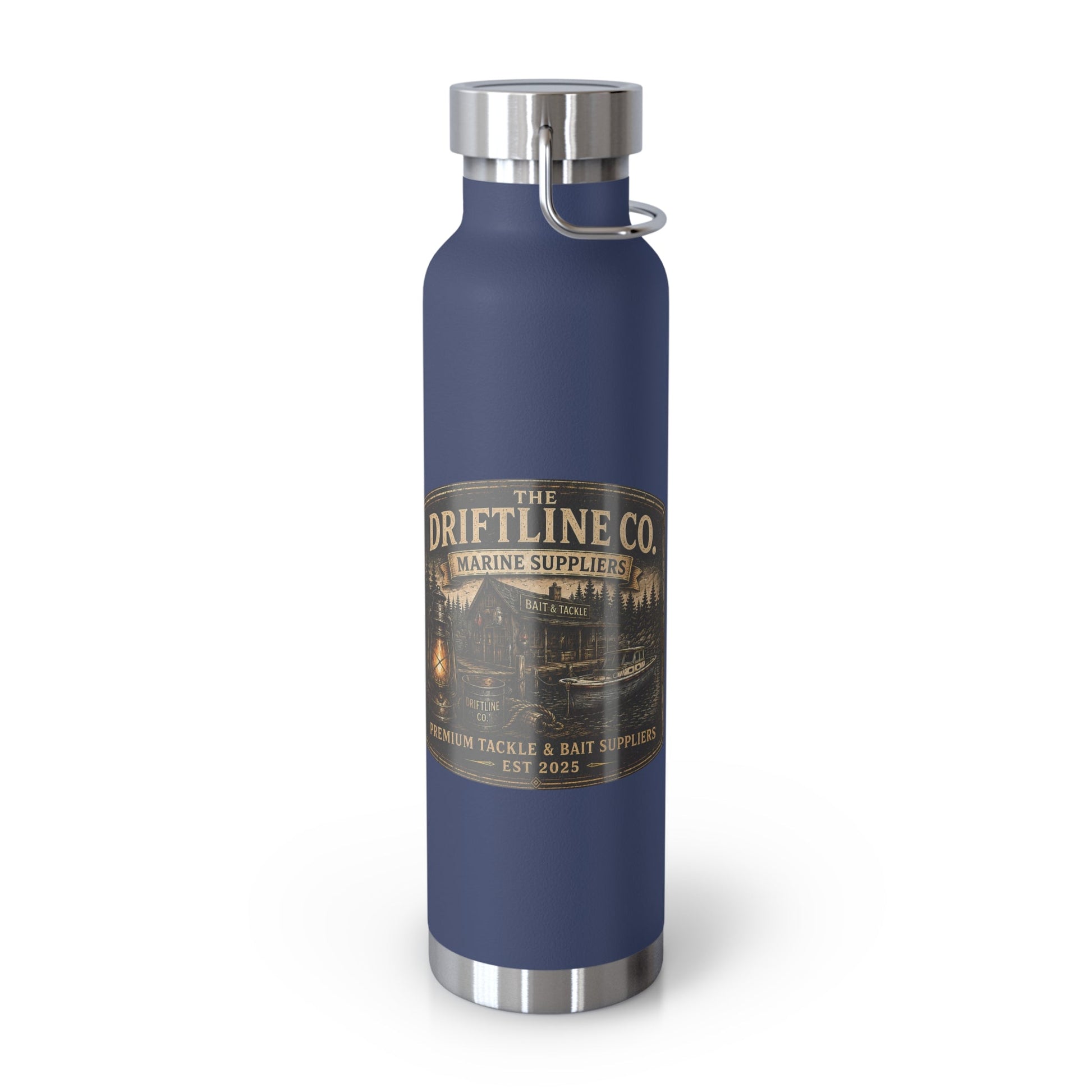 The Driftline Company Marine Suppliers Premium Tackle & Bait Insulated Stainless Steel Flask - SJM Print Store