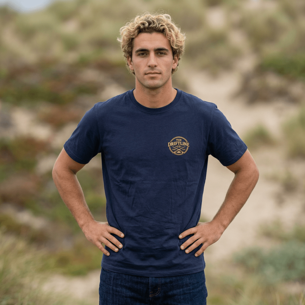 The Driftline Company Marine Suppliers Premium Tackle & Bait Premium Back Print T-Shirt - SJM Print Store