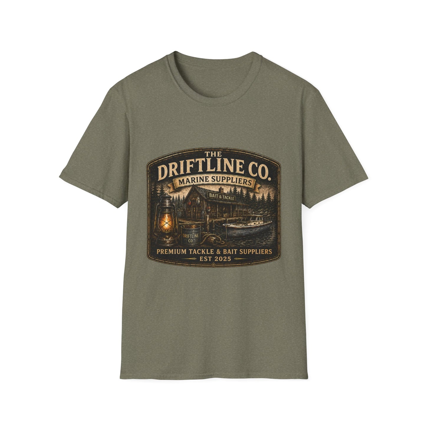 The Driftline Company Marine Suppliers Premium Tackle & Bait Premium Unisex T-Shirt - SJM Print Store