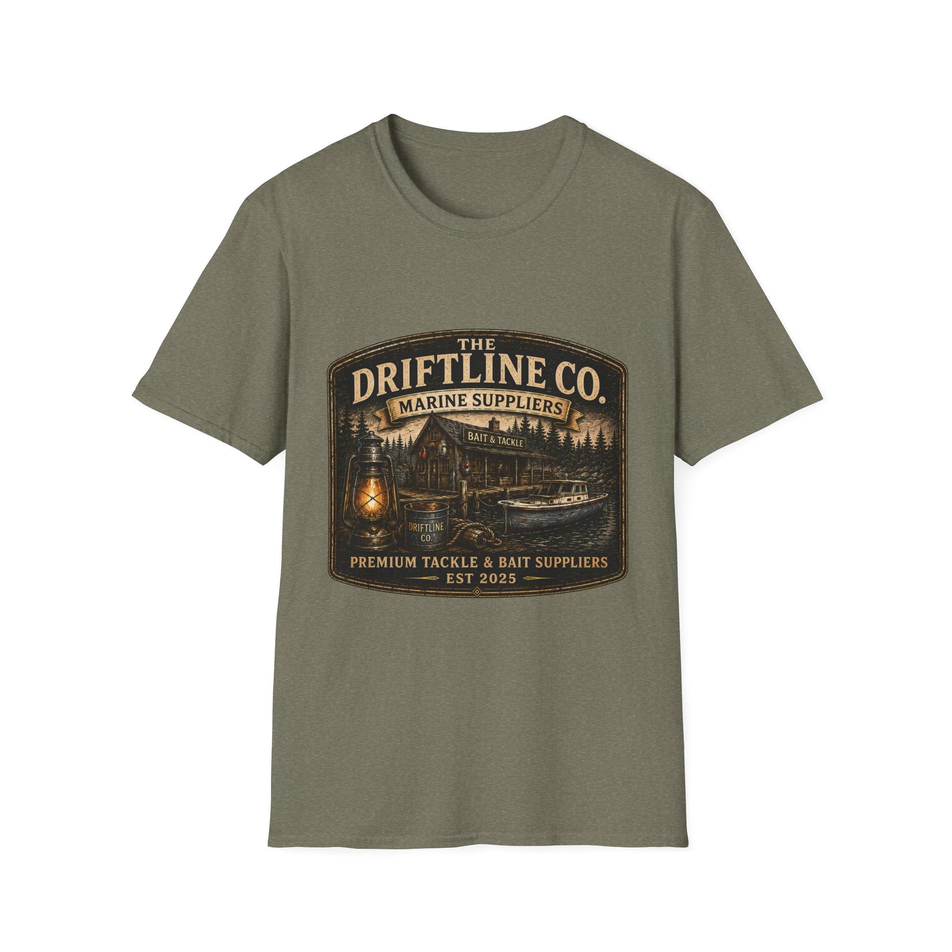 The Driftline Company Marine Suppliers Premium Tackle & Bait Premium Unisex T-Shirt - SJM Print Store
