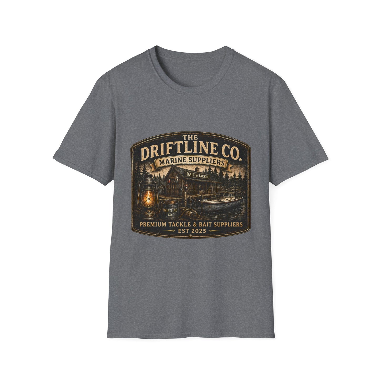 The Driftline Company Marine Suppliers Premium Tackle & Bait Premium Unisex T-Shirt - SJM Print Store
