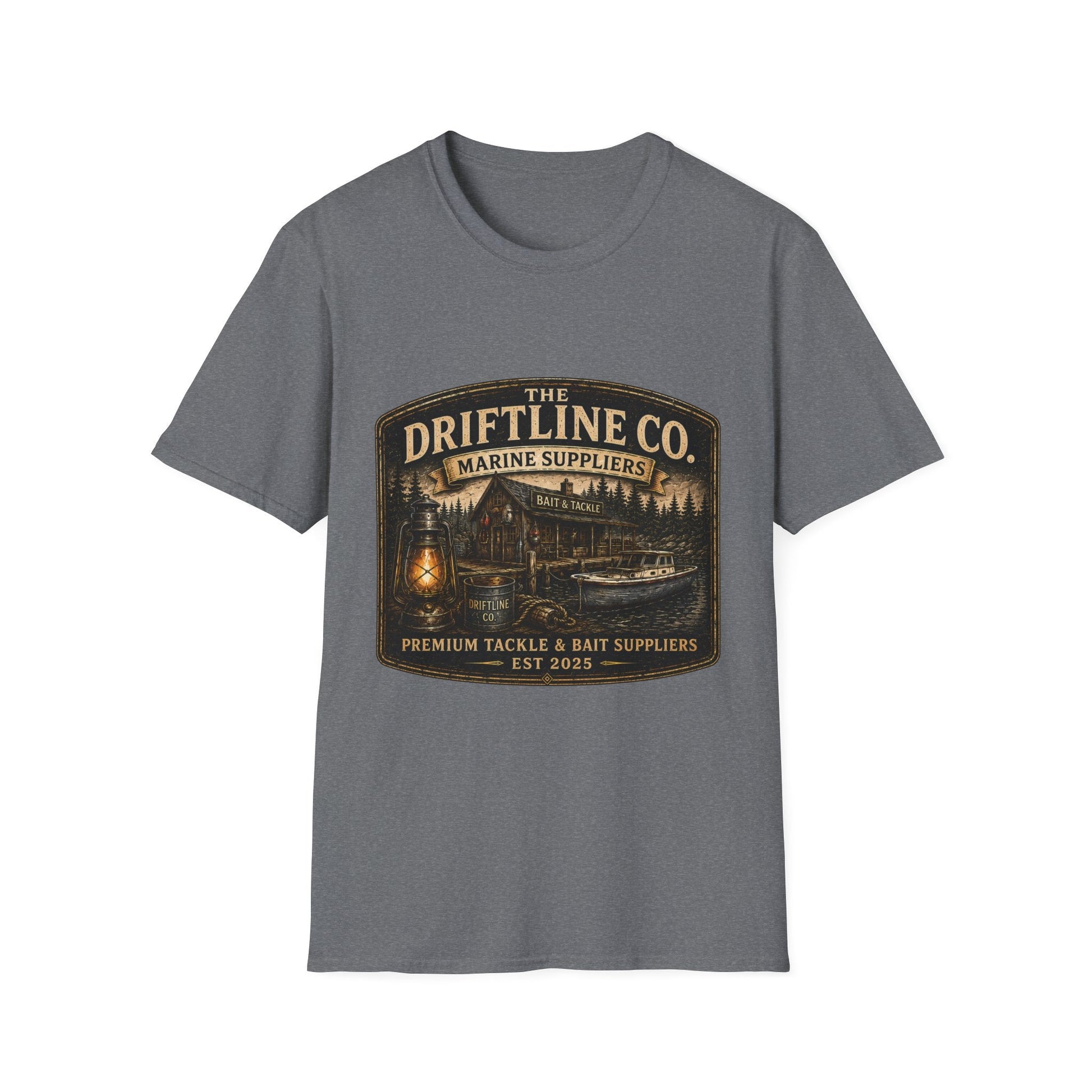 The Driftline Company Marine Suppliers Premium Tackle & Bait Premium Unisex T-Shirt - SJM Print Store