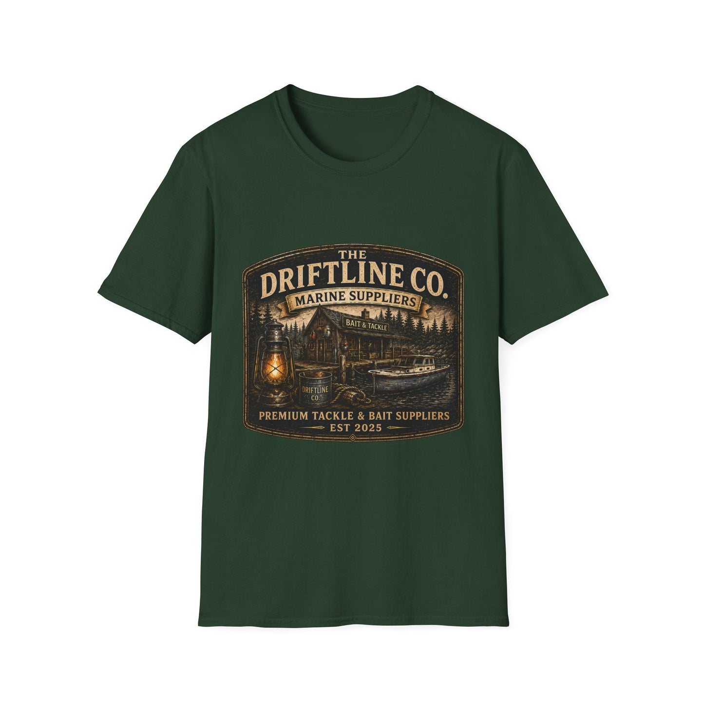 The Driftline Company Marine Suppliers Premium Tackle & Bait Premium Unisex T-Shirt - SJM Print Store