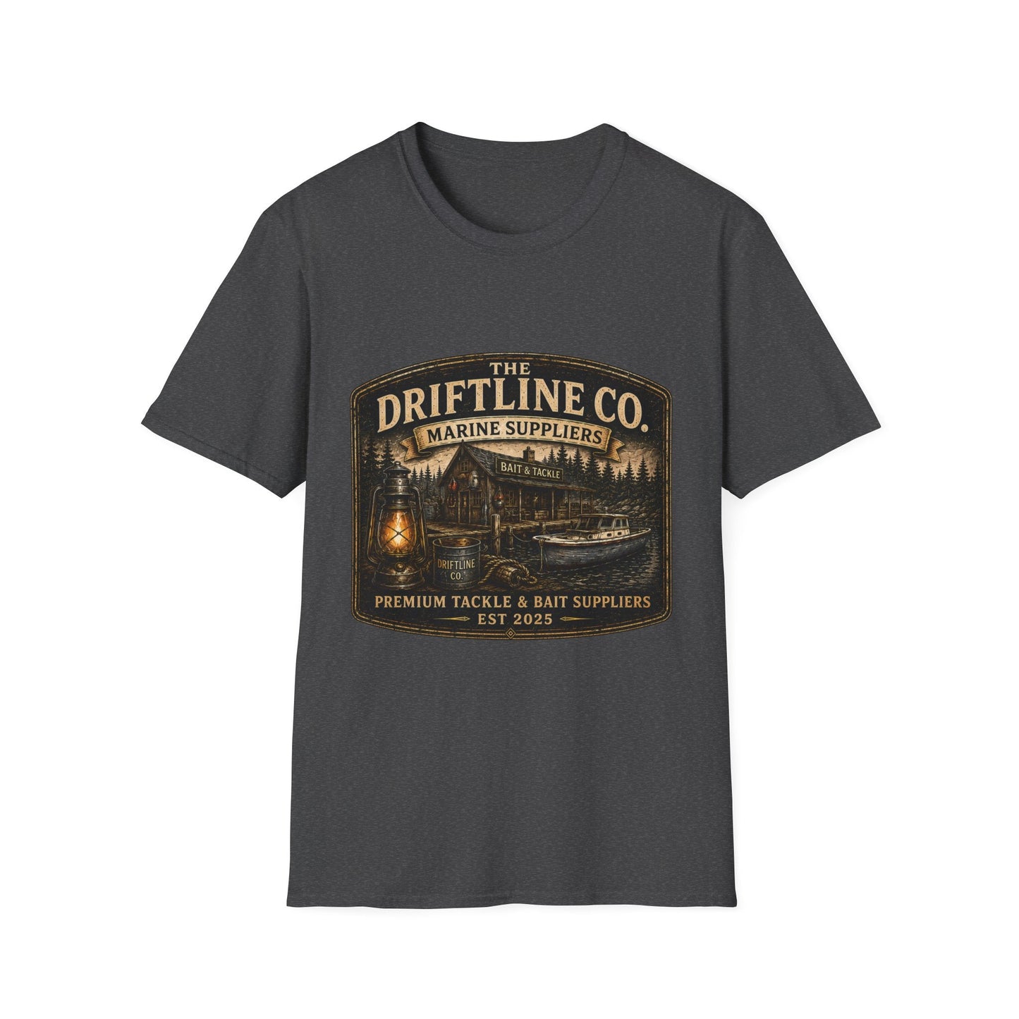The Driftline Company Marine Suppliers Premium Tackle & Bait Premium Unisex T-Shirt - SJM Print Store