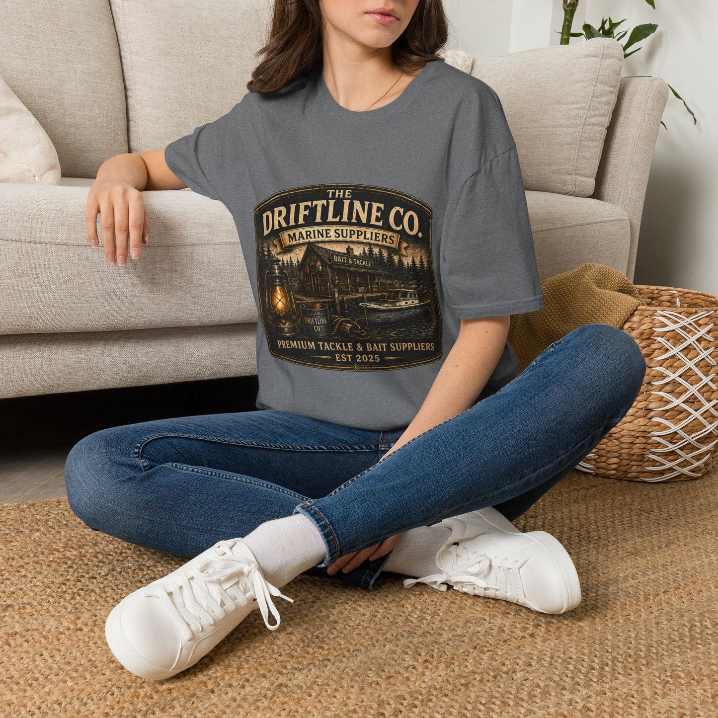 The Driftline Company Marine Suppliers Premium Tackle & Bait Premium Unisex T-Shirt - SJM Print Store