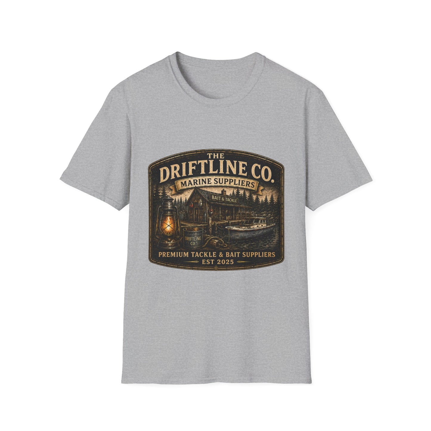 The Driftline Company Marine Suppliers Premium Tackle & Bait Premium Unisex T-Shirt - SJM Print Store