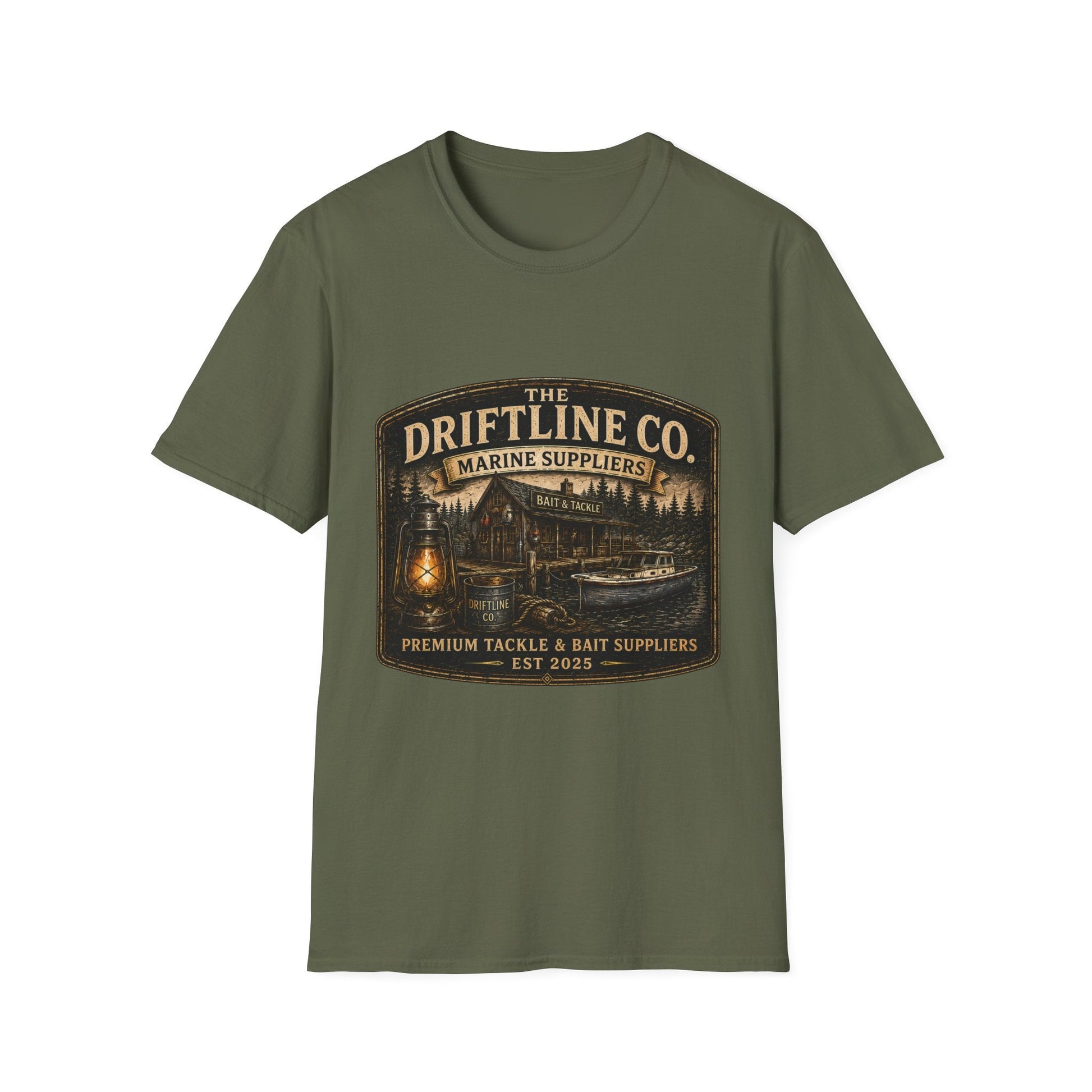 The Driftline Company Marine Suppliers Premium Tackle & Bait Premium Unisex T-Shirt - SJM Print Store