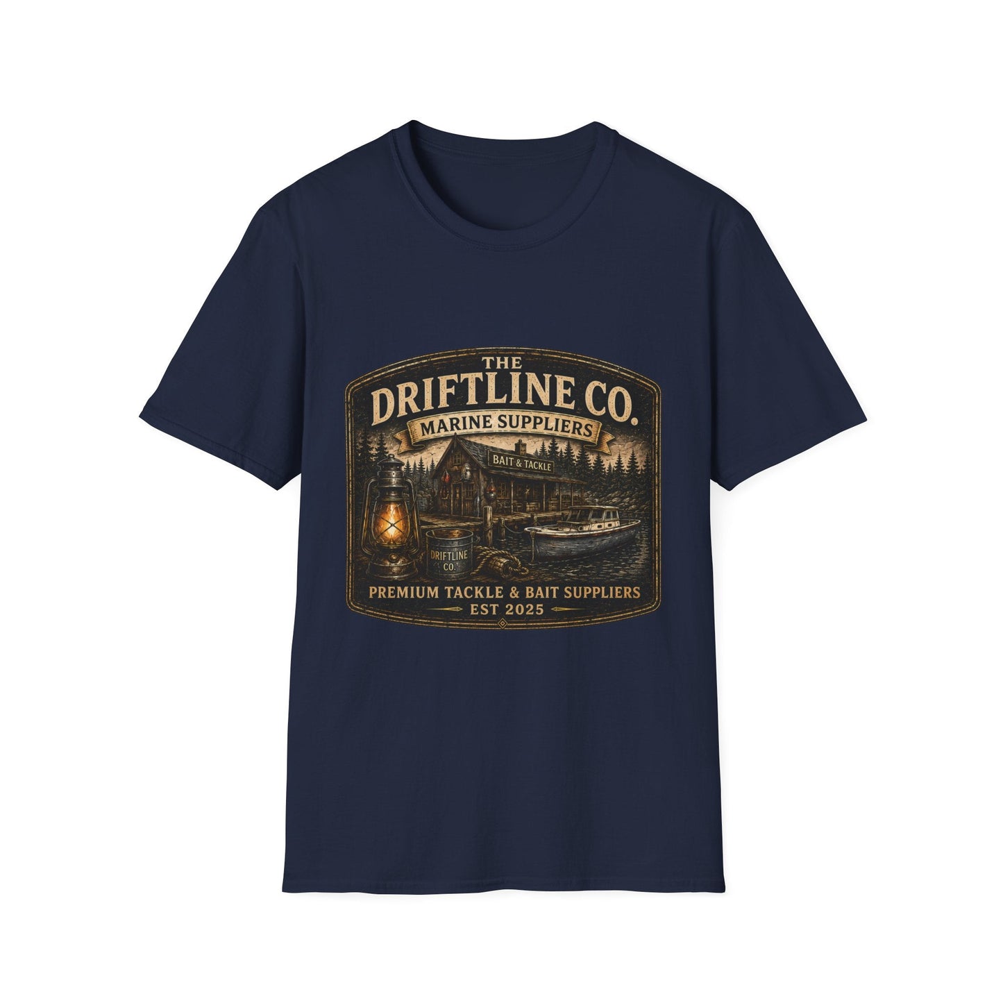 The Driftline Company Marine Suppliers Premium Tackle & Bait Premium Unisex T-Shirt - SJM Print Store