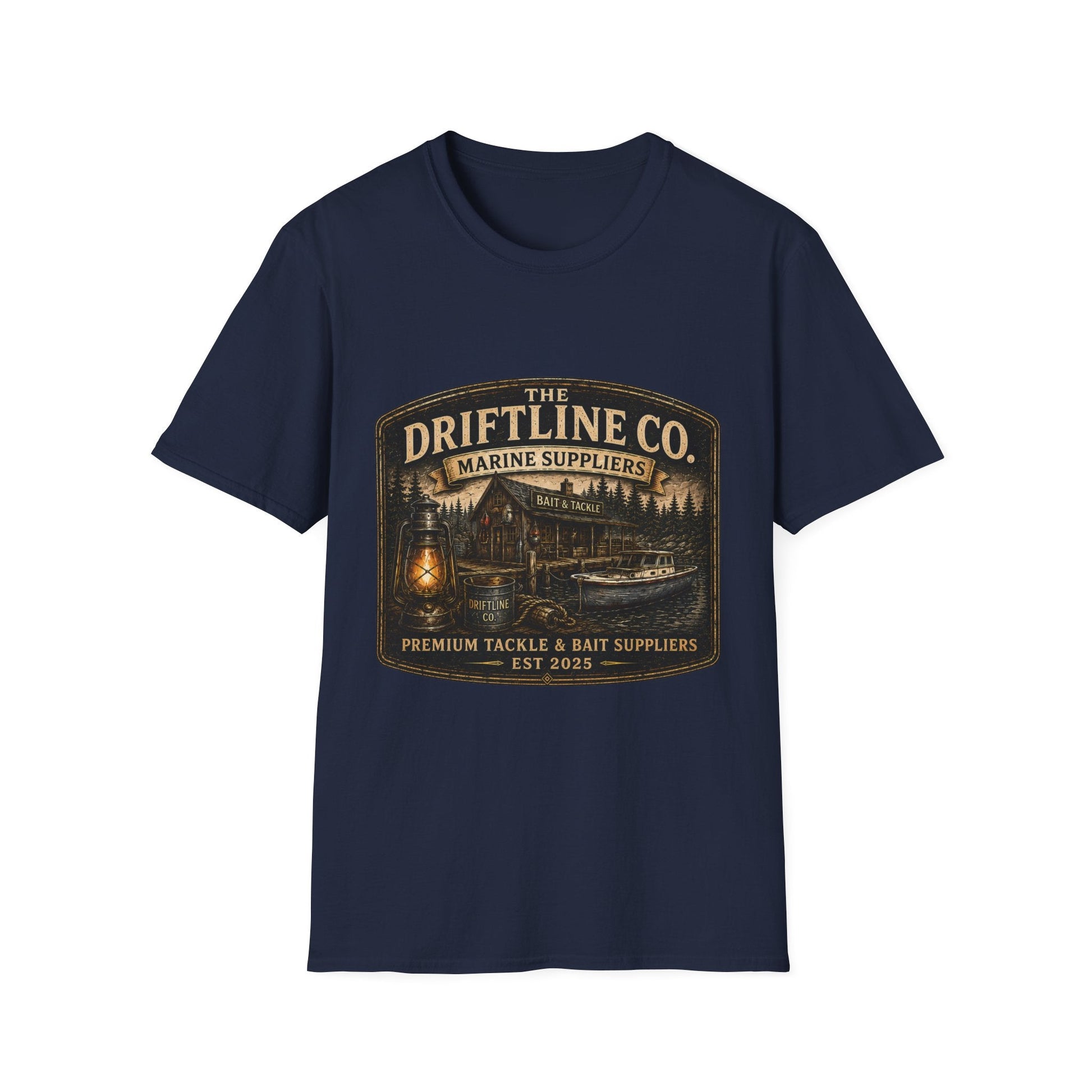 The Driftline Company Marine Suppliers Premium Tackle & Bait Premium Unisex T-Shirt - SJM Print Store