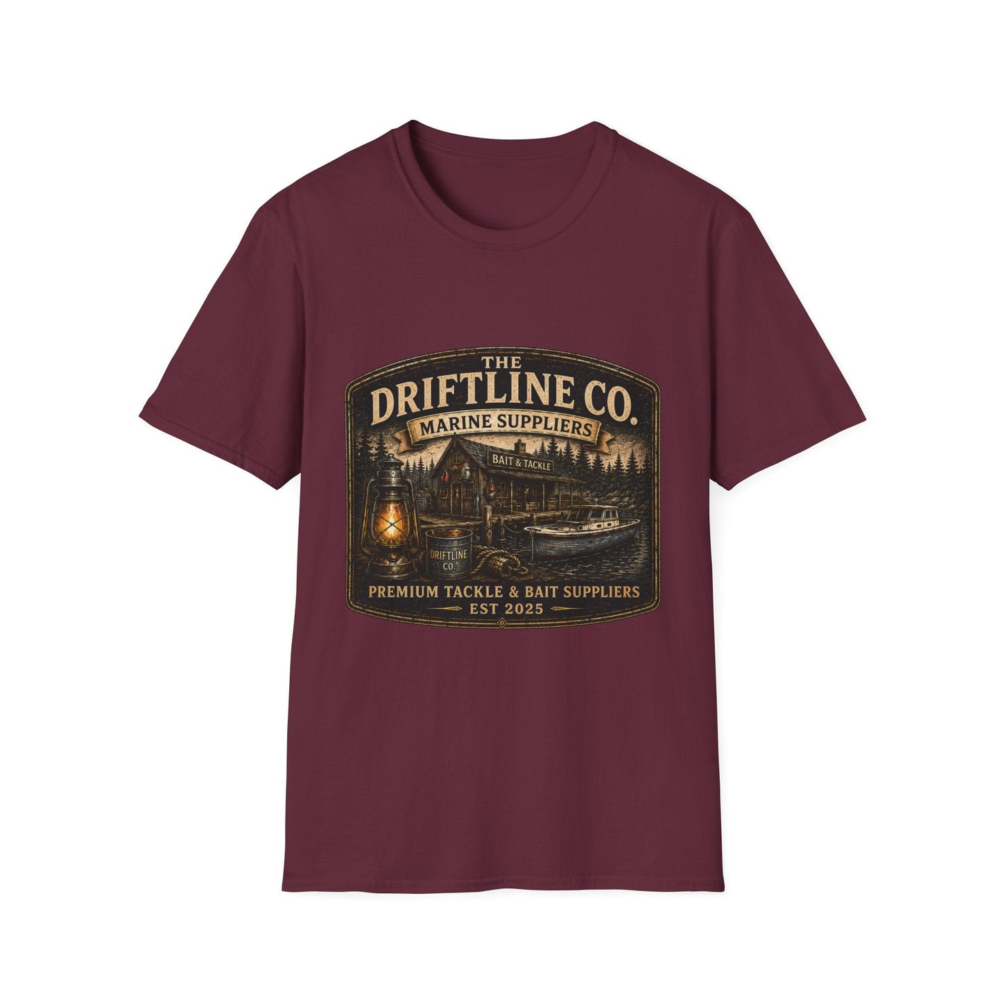 The Driftline Company Marine Suppliers Premium Tackle & Bait Premium Unisex T-Shirt - SJM Print Store