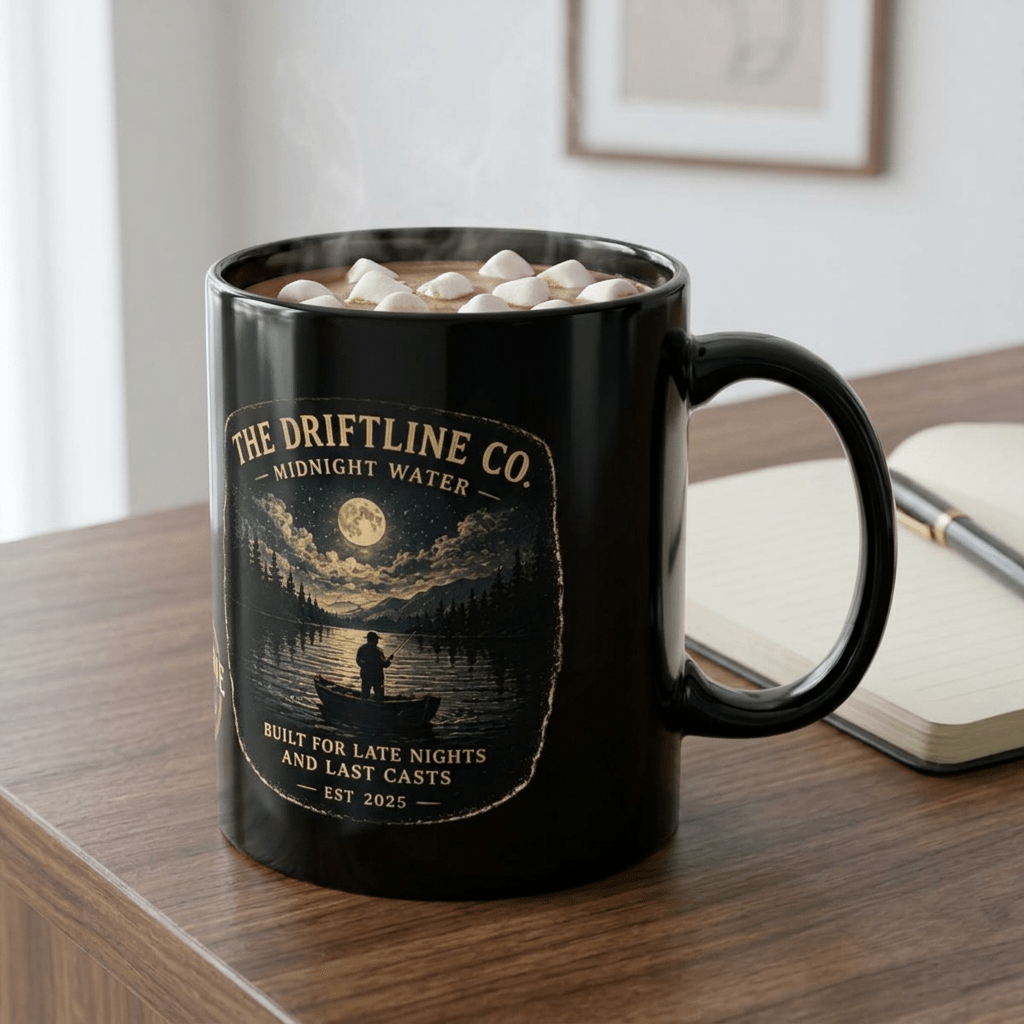 The Driftline Company Midnight Water Mug - SJM Print Store