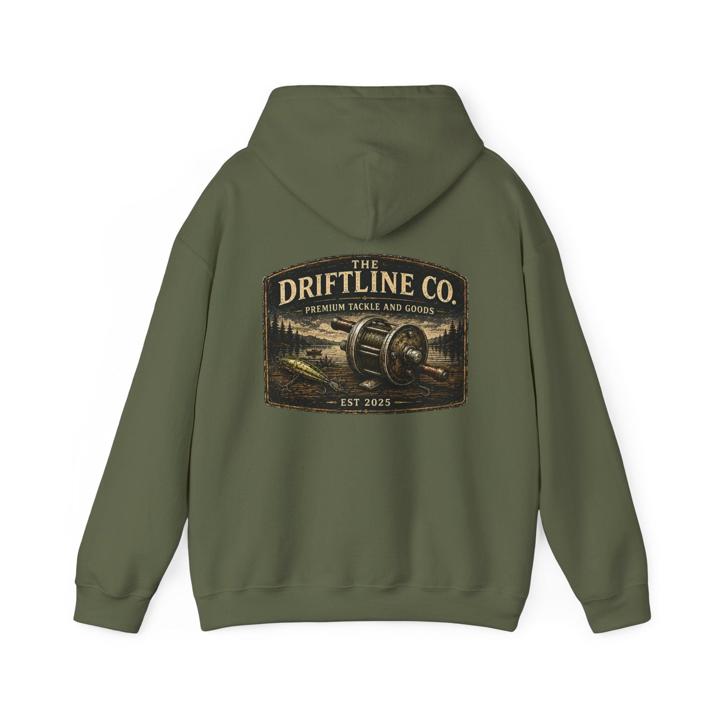 The Driftline Company Premium Tackle & Goods Fishing Hoodie - SJM Print Store