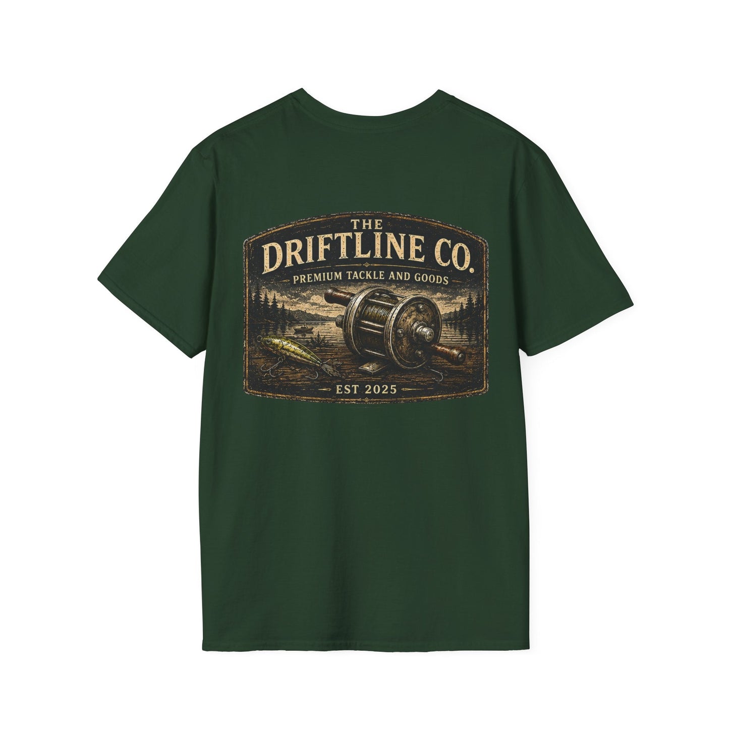 The Driftline Company Premium Tackle & Goods Fishing T-Shirt - SJM Print Store
