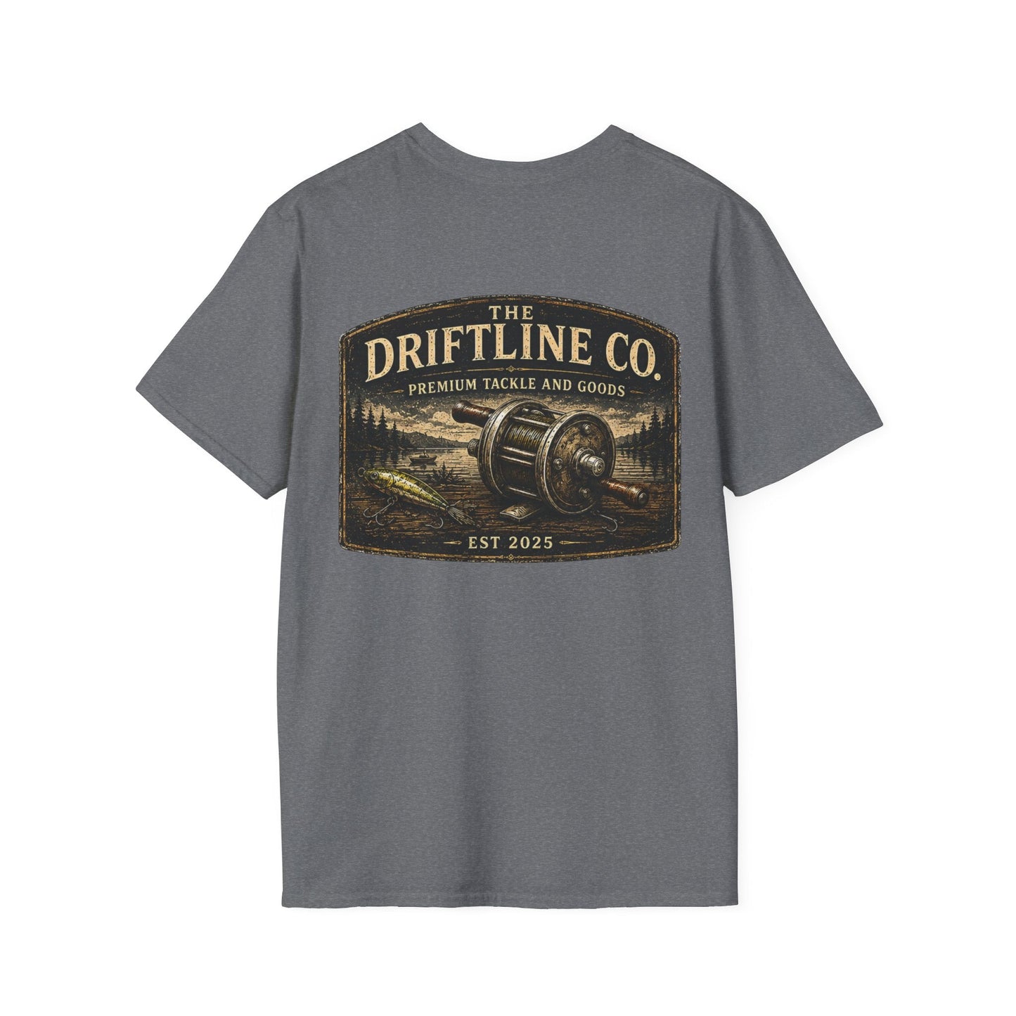 The Driftline Company Premium Tackle & Goods Fishing T-Shirt - SJM Print Store