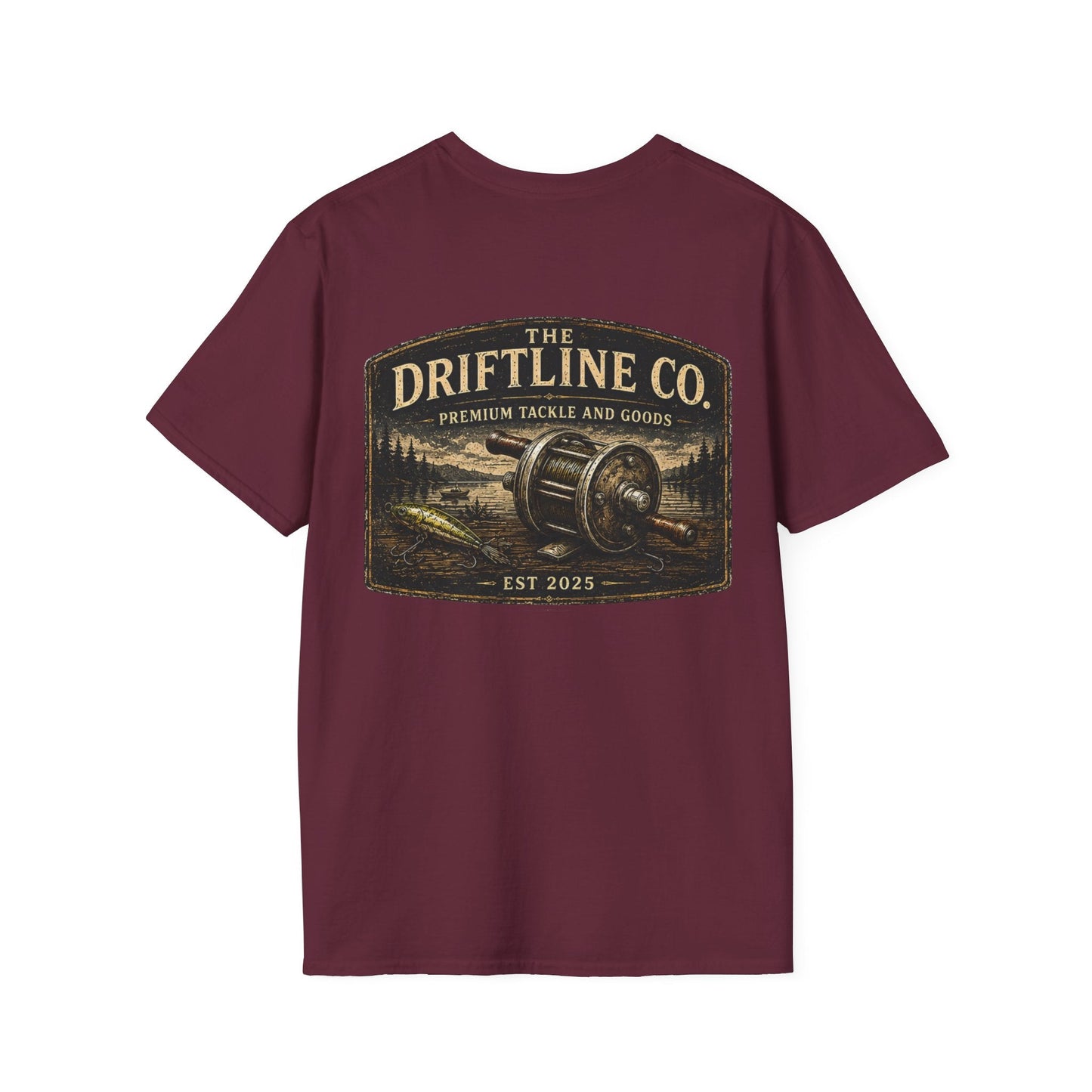 The Driftline Company Premium Tackle & Goods Fishing T-Shirt - SJM Print Store