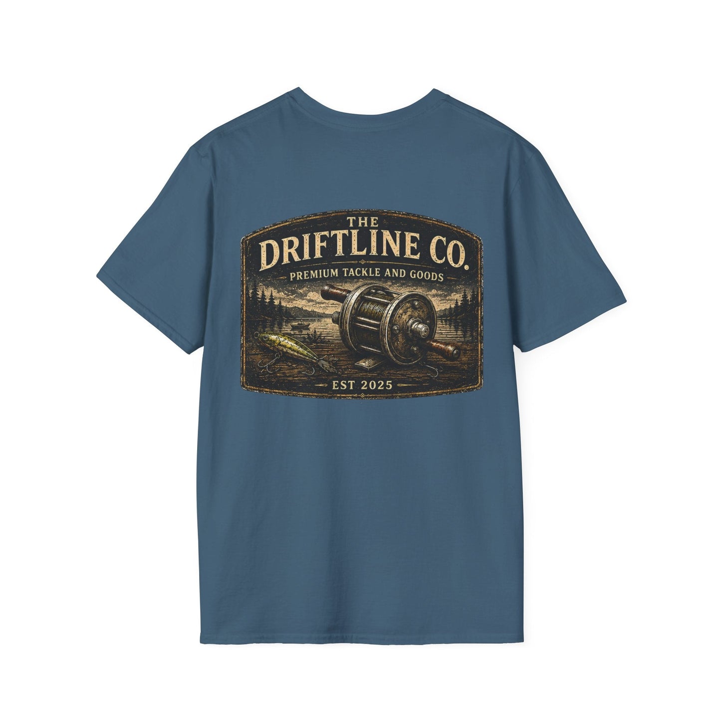 The Driftline Company Premium Tackle & Goods Fishing T-Shirt - SJM Print Store