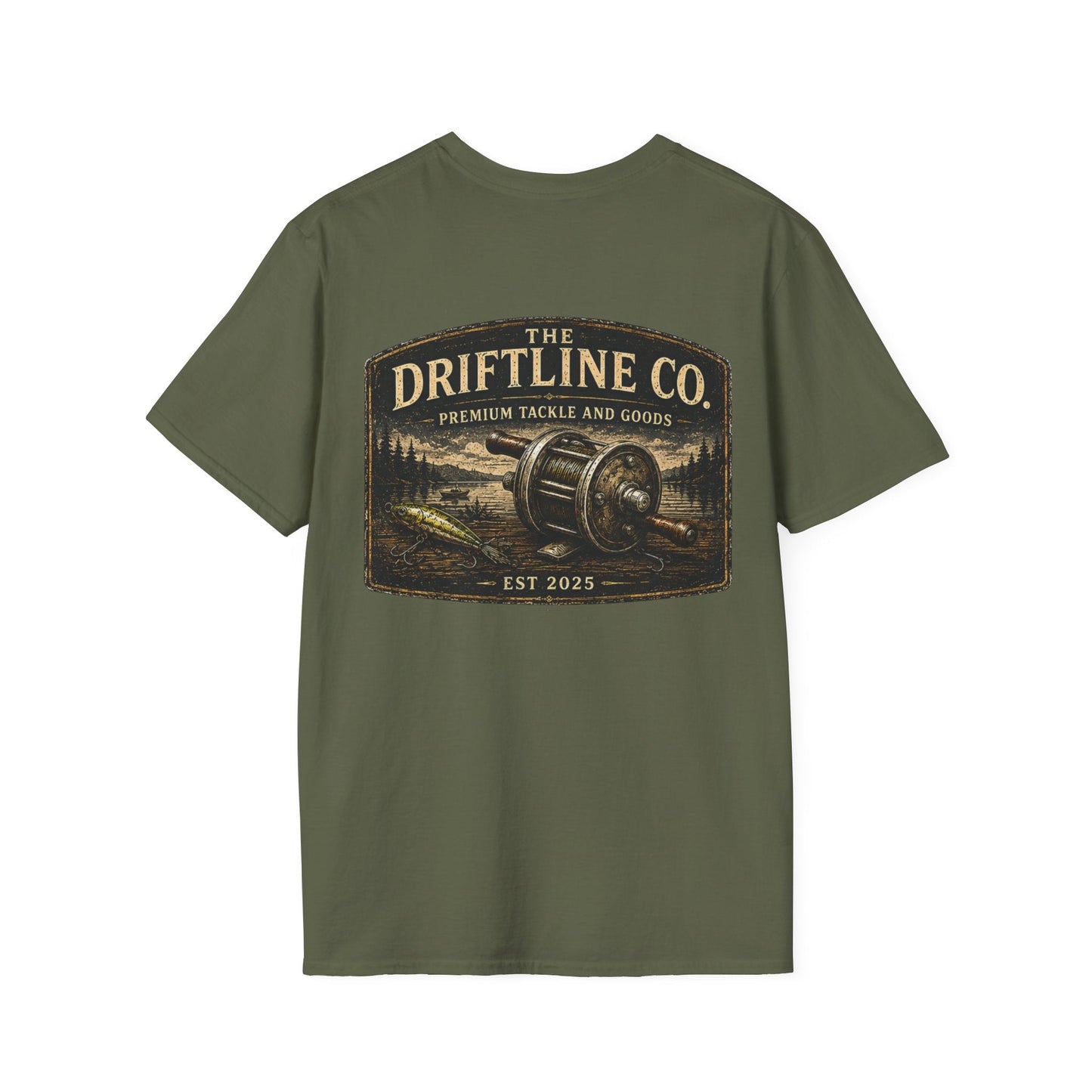 The Driftline Company Premium Tackle & Goods Fishing T-Shirt - SJM Print Store