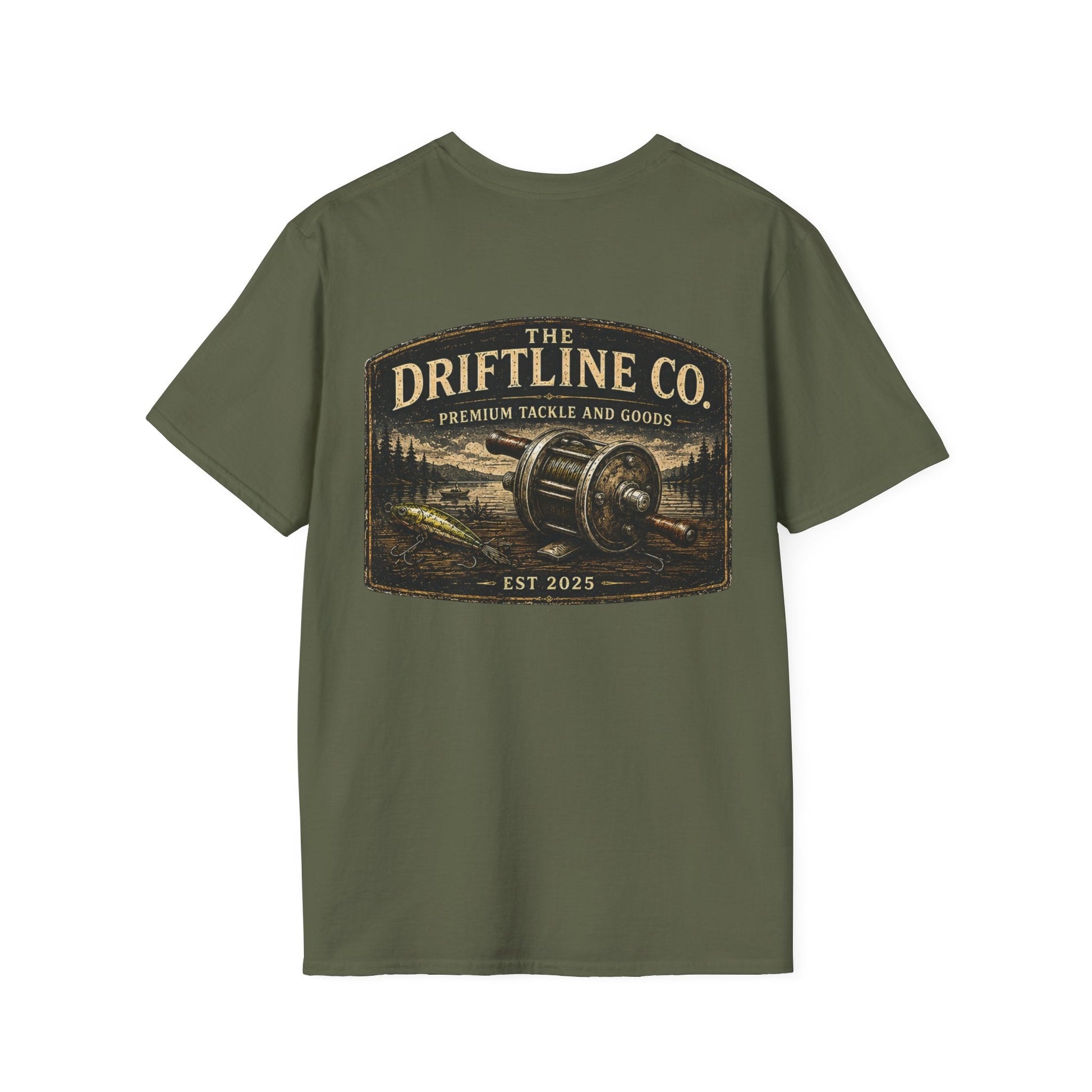 The Driftline Company Premium Tackle & Goods Fishing T-Shirt - SJM Print Store