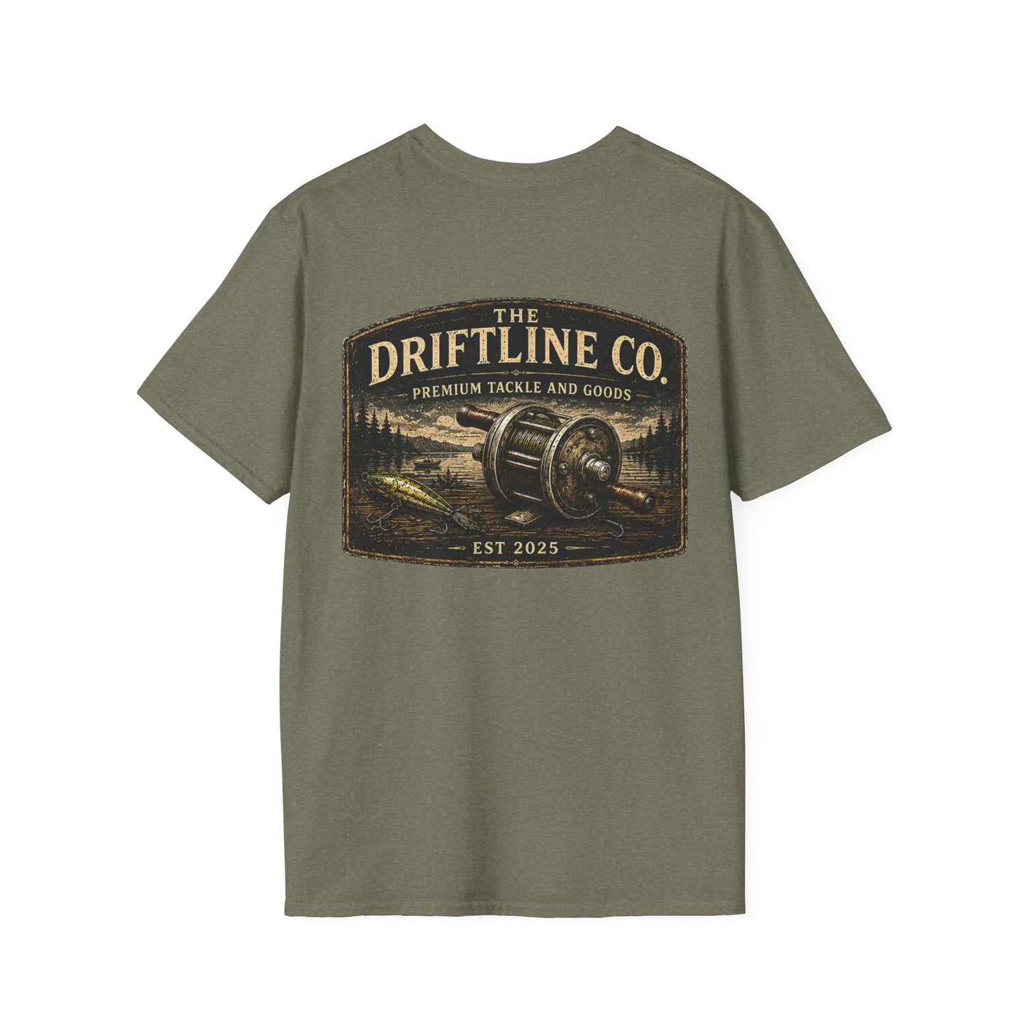 The Driftline Company Premium Tackle & Goods Fishing T-Shirt - SJM Print Store