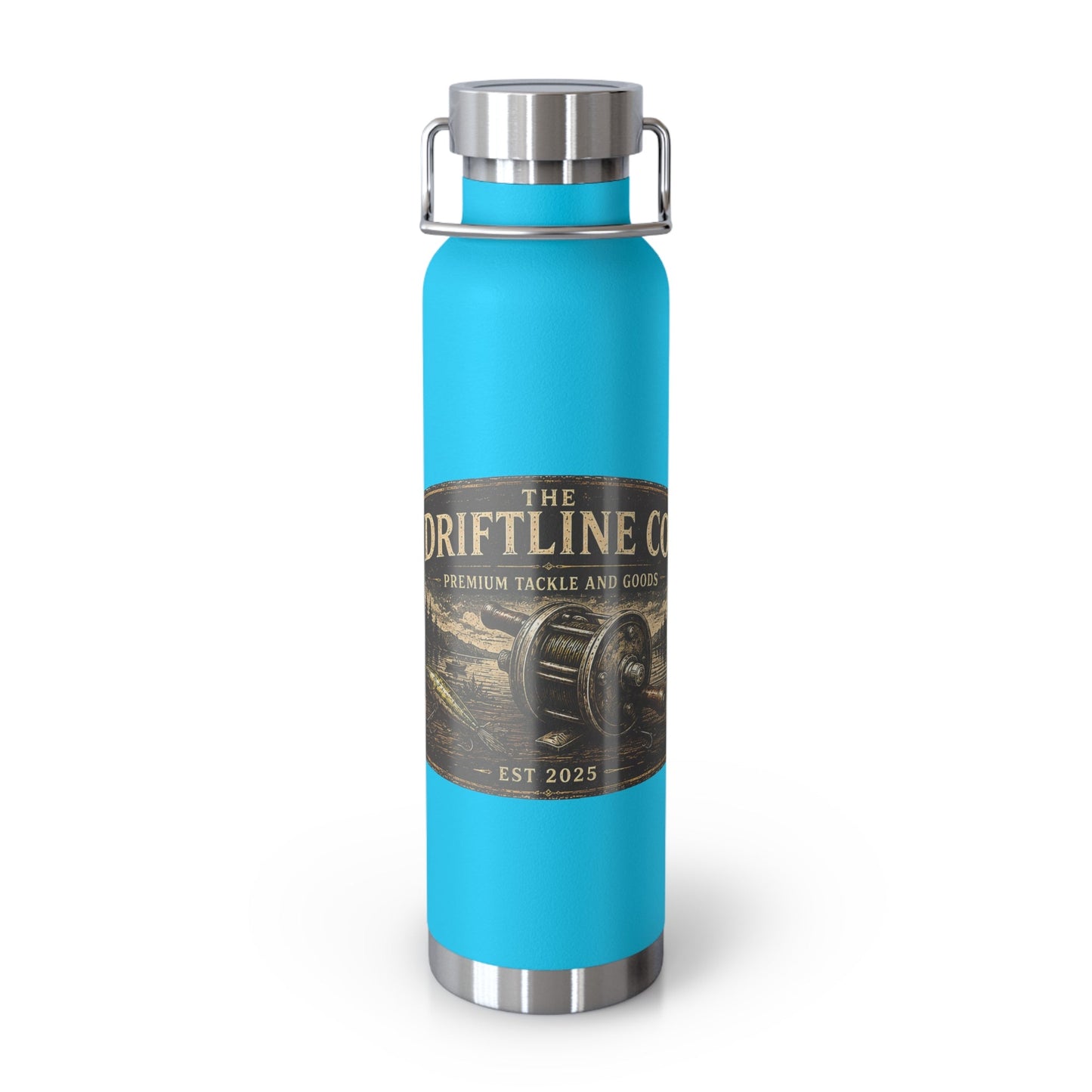 The Driftline Company Premium Tackle & Goods Insulated Flask | Stainless Steel Fishing Bottle - SJM Print Store