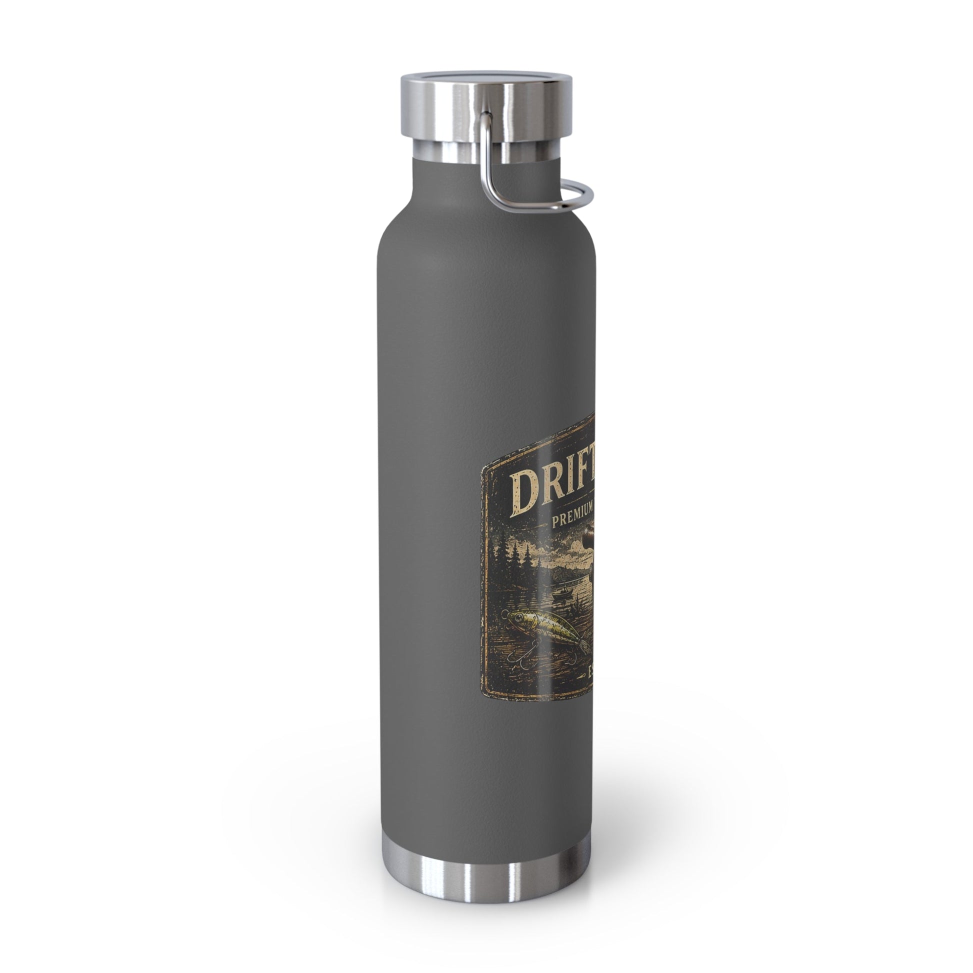 The Driftline Company Premium Tackle & Goods Insulated Flask | Stainless Steel Fishing Bottle - SJM Print Store