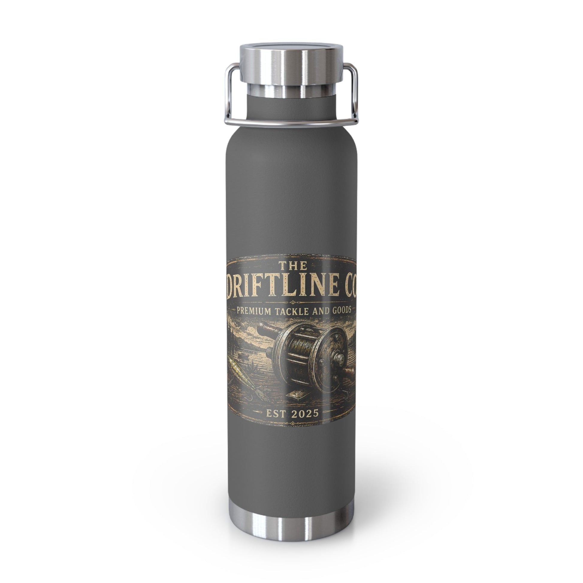 The Driftline Company Premium Tackle & Goods Insulated Flask | Stainless Steel Fishing Bottle - SJM Print Store