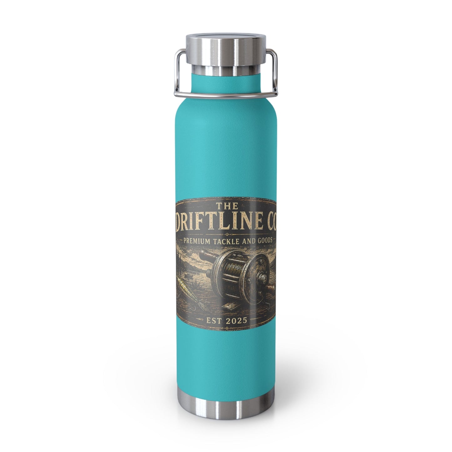 The Driftline Company Premium Tackle & Goods Insulated Flask | Stainless Steel Fishing Bottle - SJM Print Store