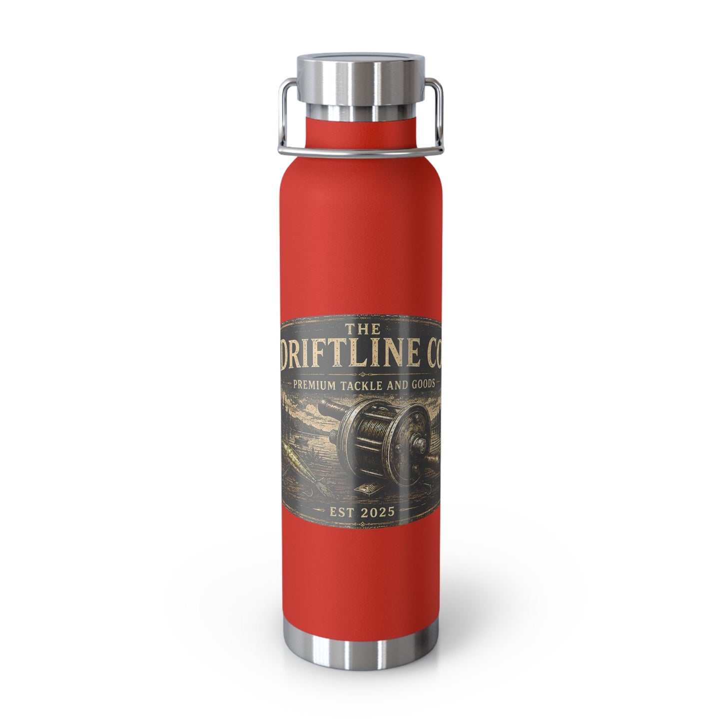 The Driftline Company Premium Tackle & Goods Insulated Flask | Stainless Steel Fishing Bottle - SJM Print Store