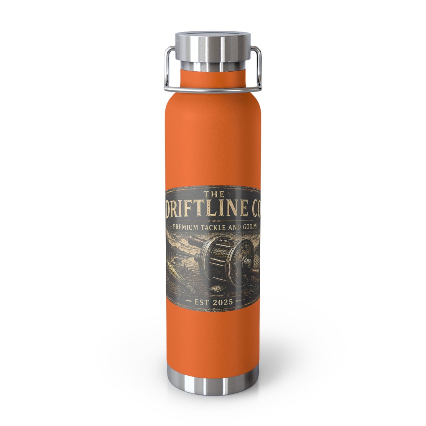 The Driftline Company Premium Tackle & Goods Insulated Flask | Stainless Steel Fishing Bottle - SJM Print Store