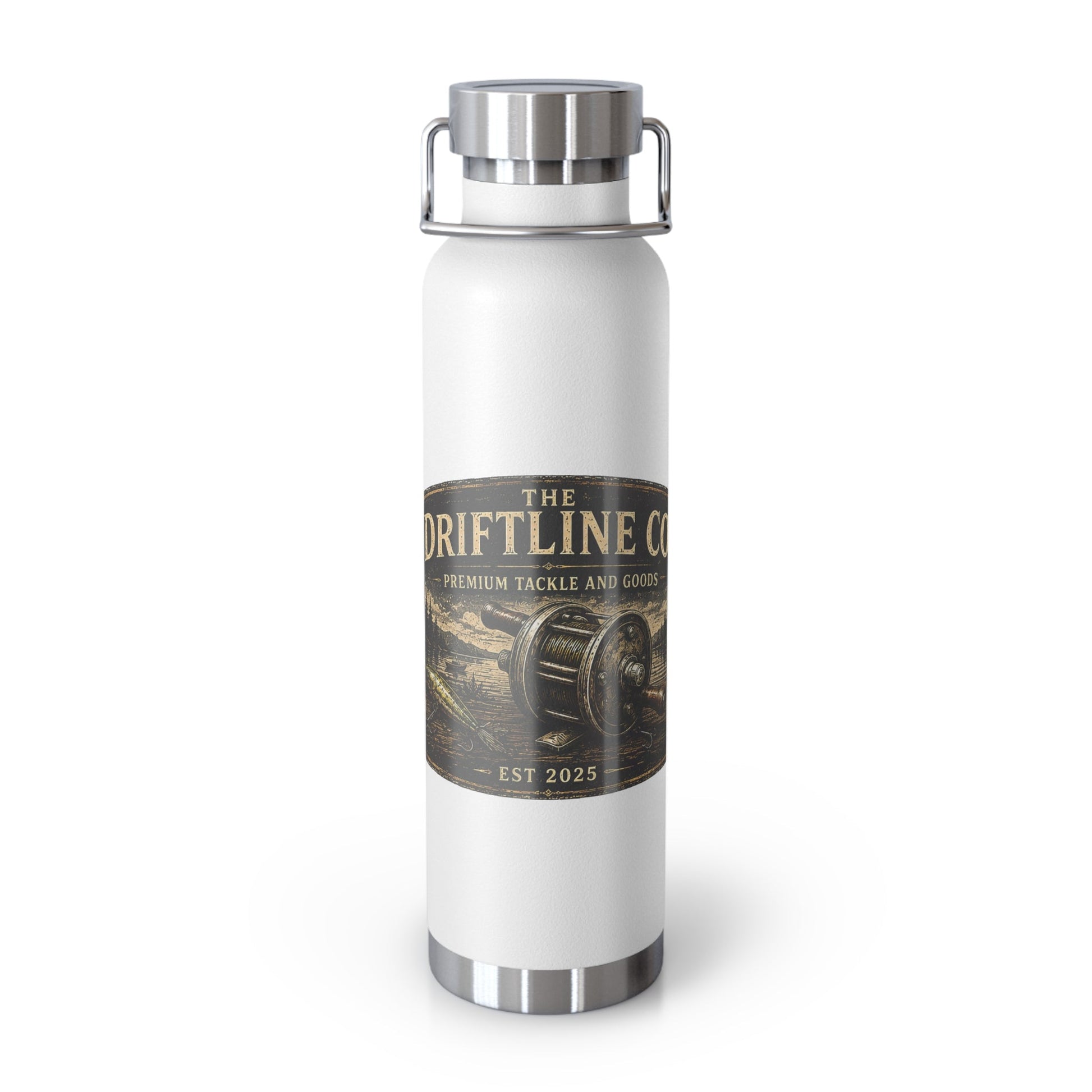 The Driftline Company Premium Tackle & Goods Insulated Flask | Stainless Steel Fishing Bottle - SJM Print Store