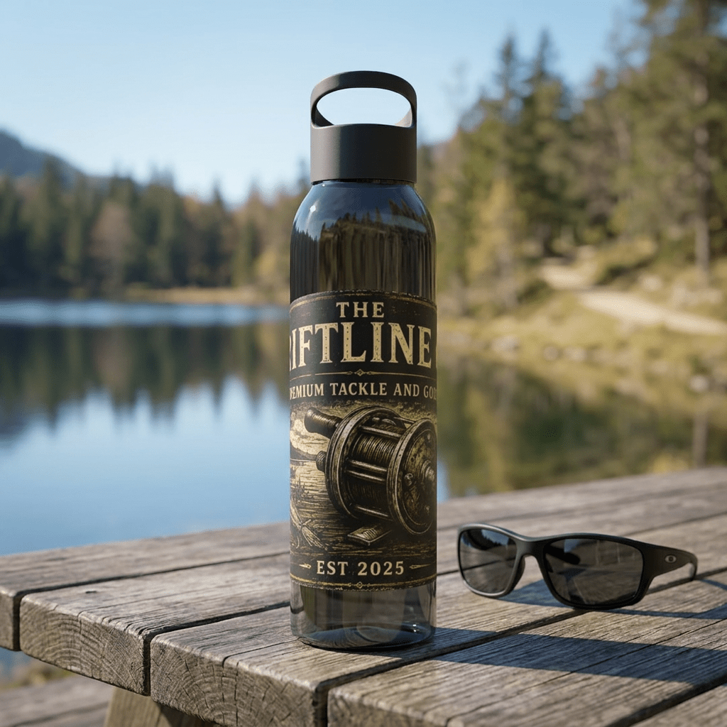 The Driftline Company Premium Tackle & Goods Sports Water Bottle | Fishing Bottle - SJM Print Store