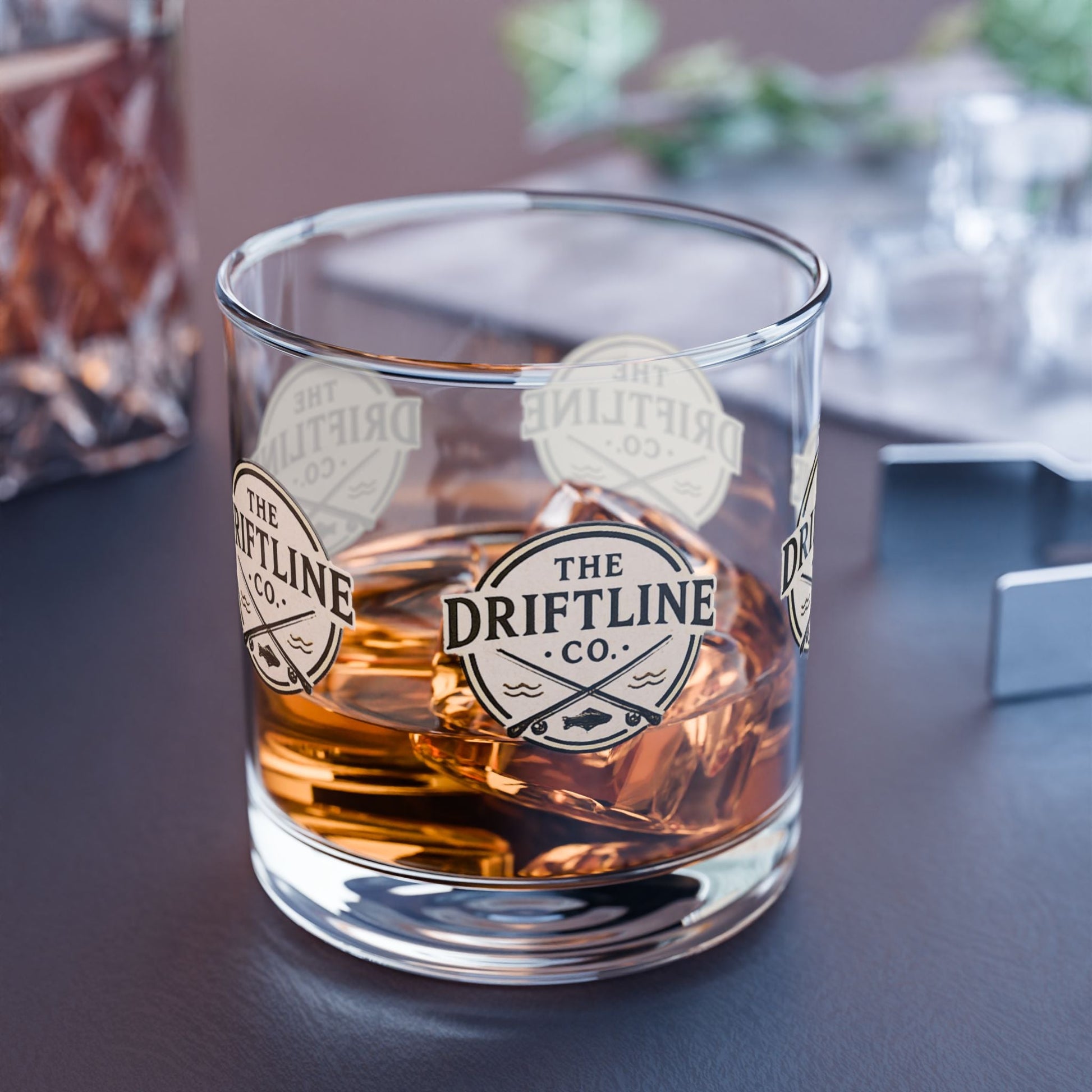 The Driftline Company Vintage Logo Glass Tumbler - SJM Print Store