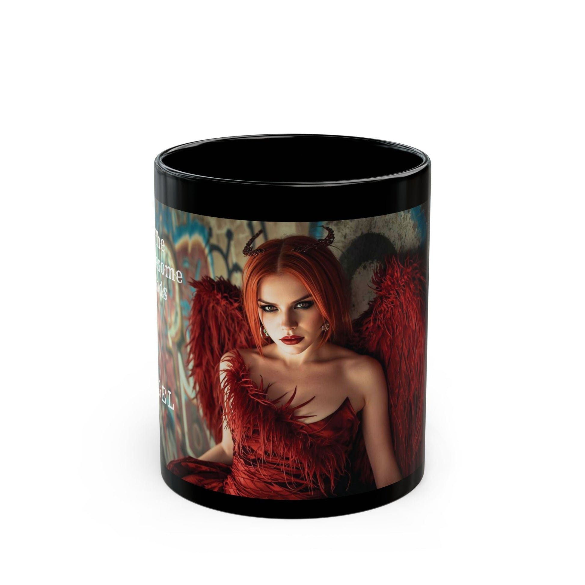 The Lonesome Gods Angel Black Mug - SJM Print Store
