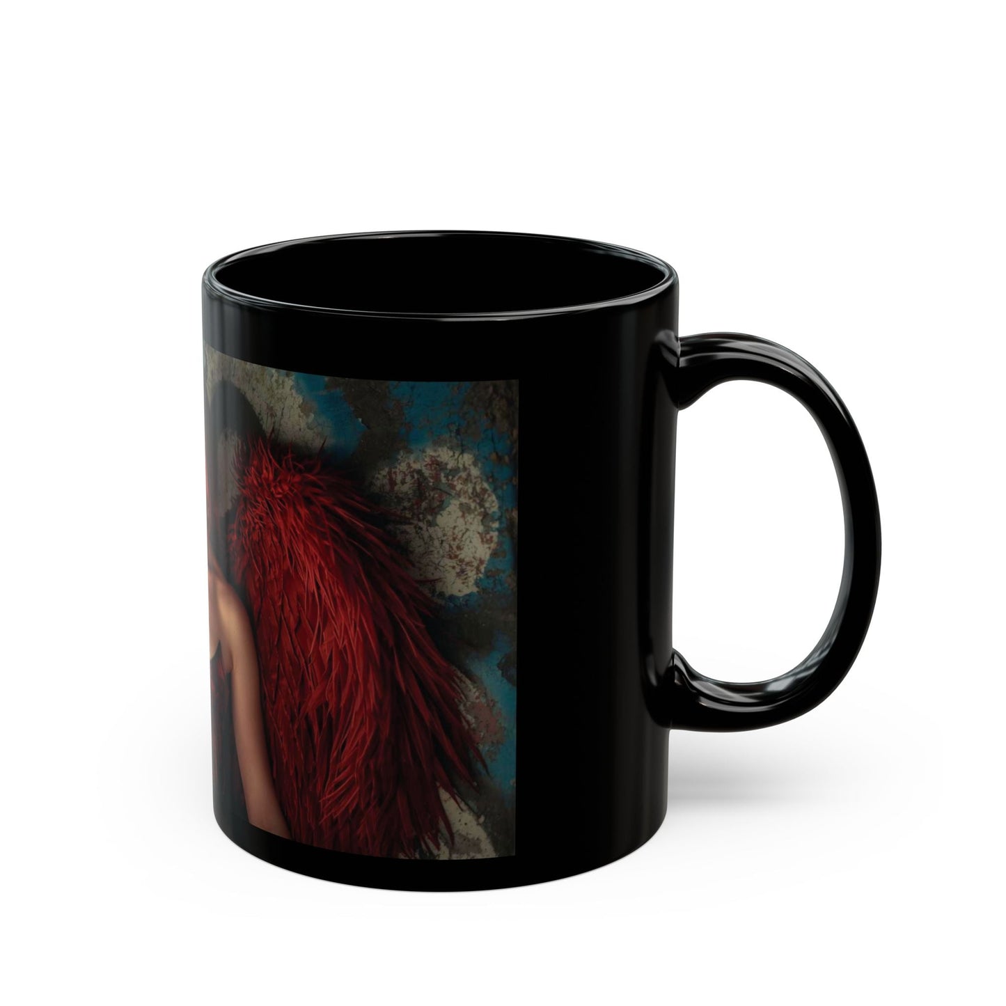 The Lonesome Gods Angel Black Mug - SJM Print Store