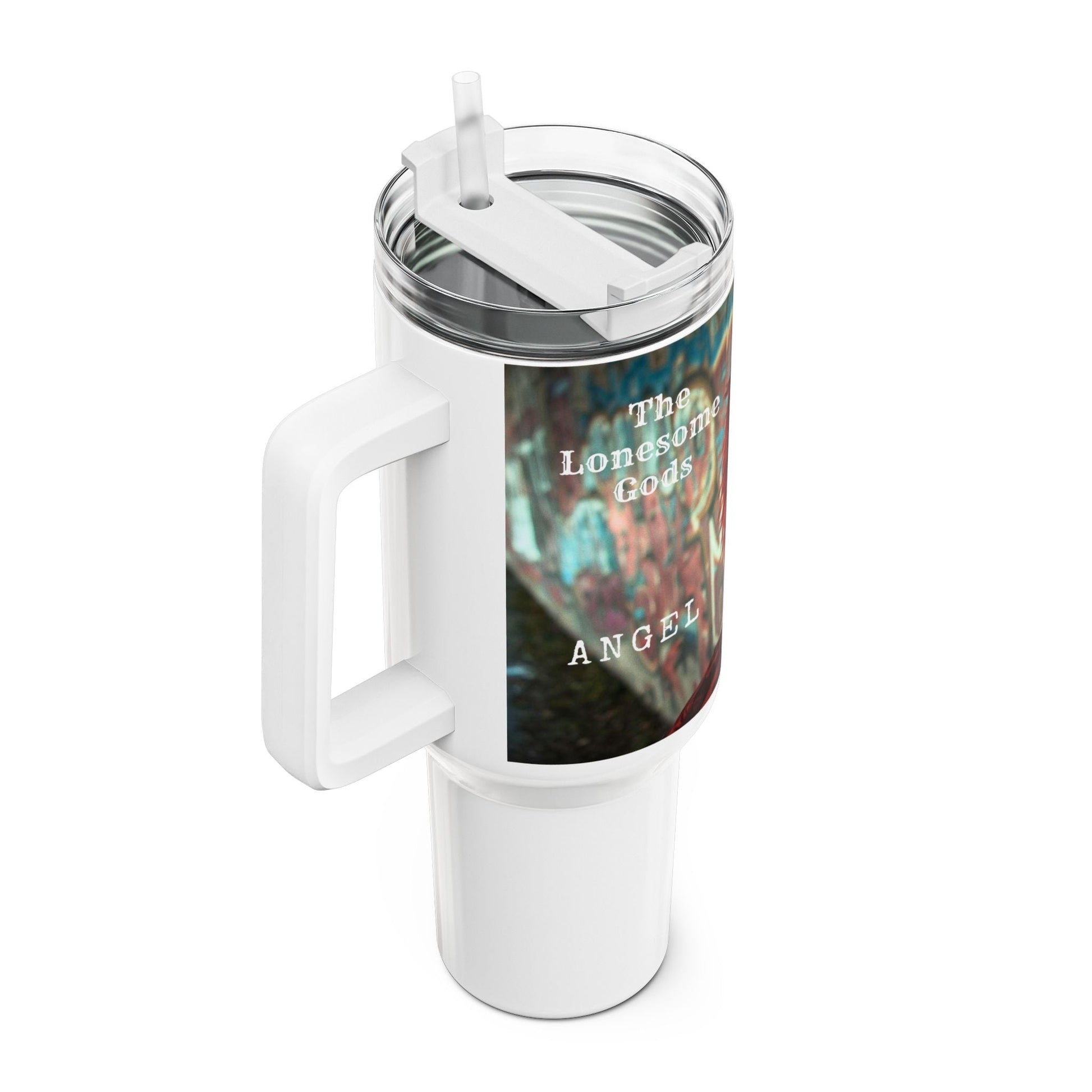 The Lonesome Gods Angel Insulated Mug - SJM Print Store