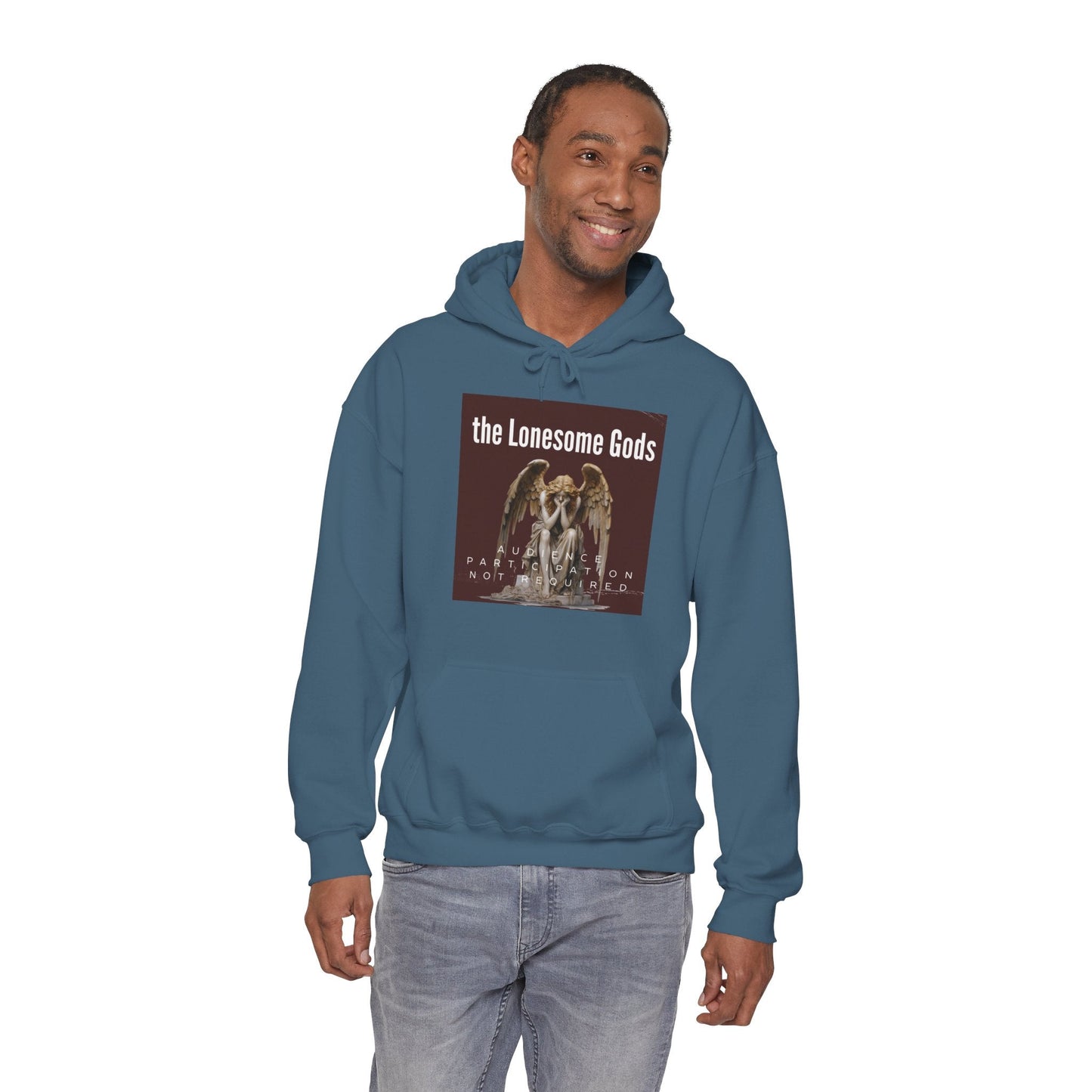 The Lonesome Gods, Audience Participation Not Required Hoodie - SJM Print Store