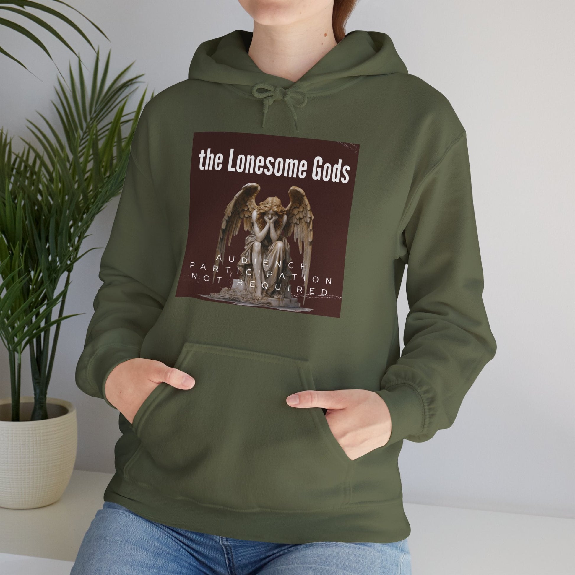 The Lonesome Gods, Audience Participation Not Required Hoodie - SJM Print Store