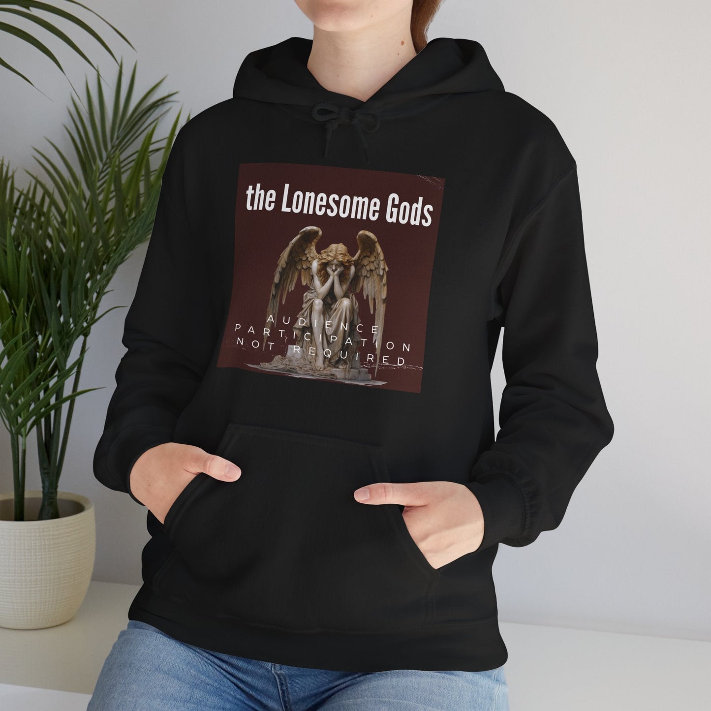 The Lonesome Gods, Audience Participation Not Required Hoodie - SJM Print Store