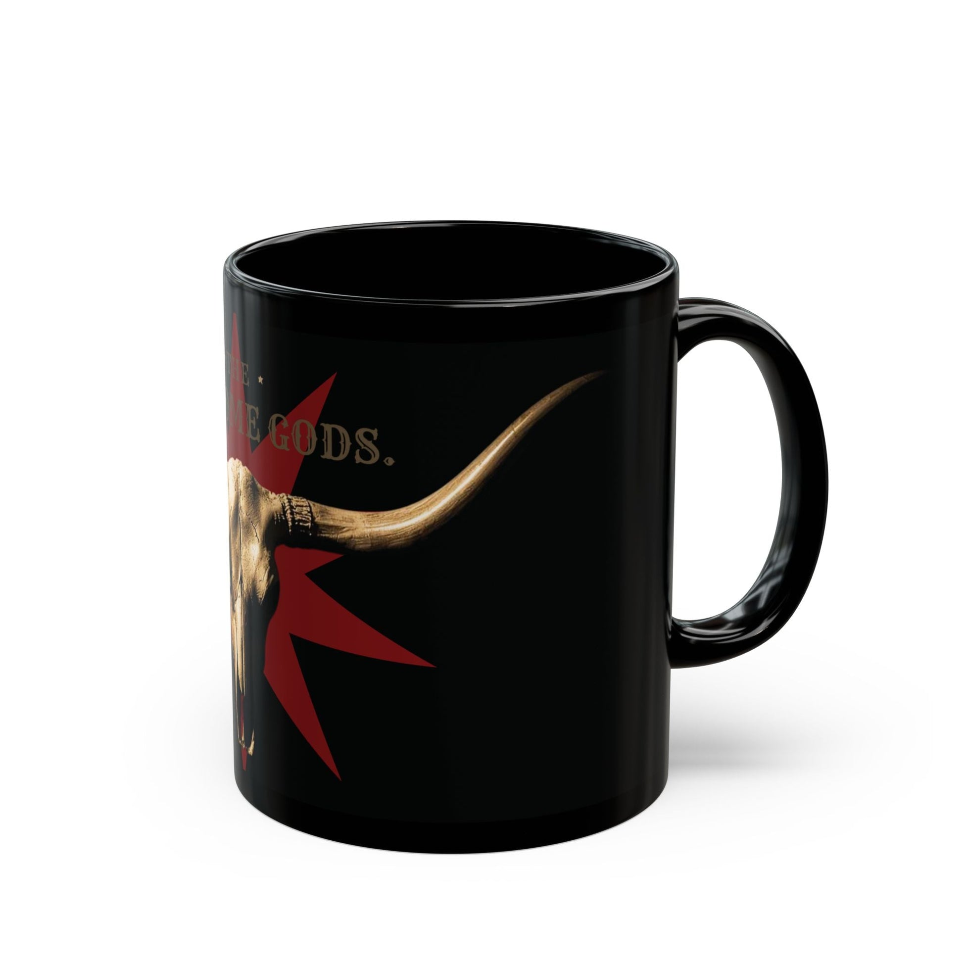 The Lonesome Gods - Black Ceramic Mug - SJM Print Store